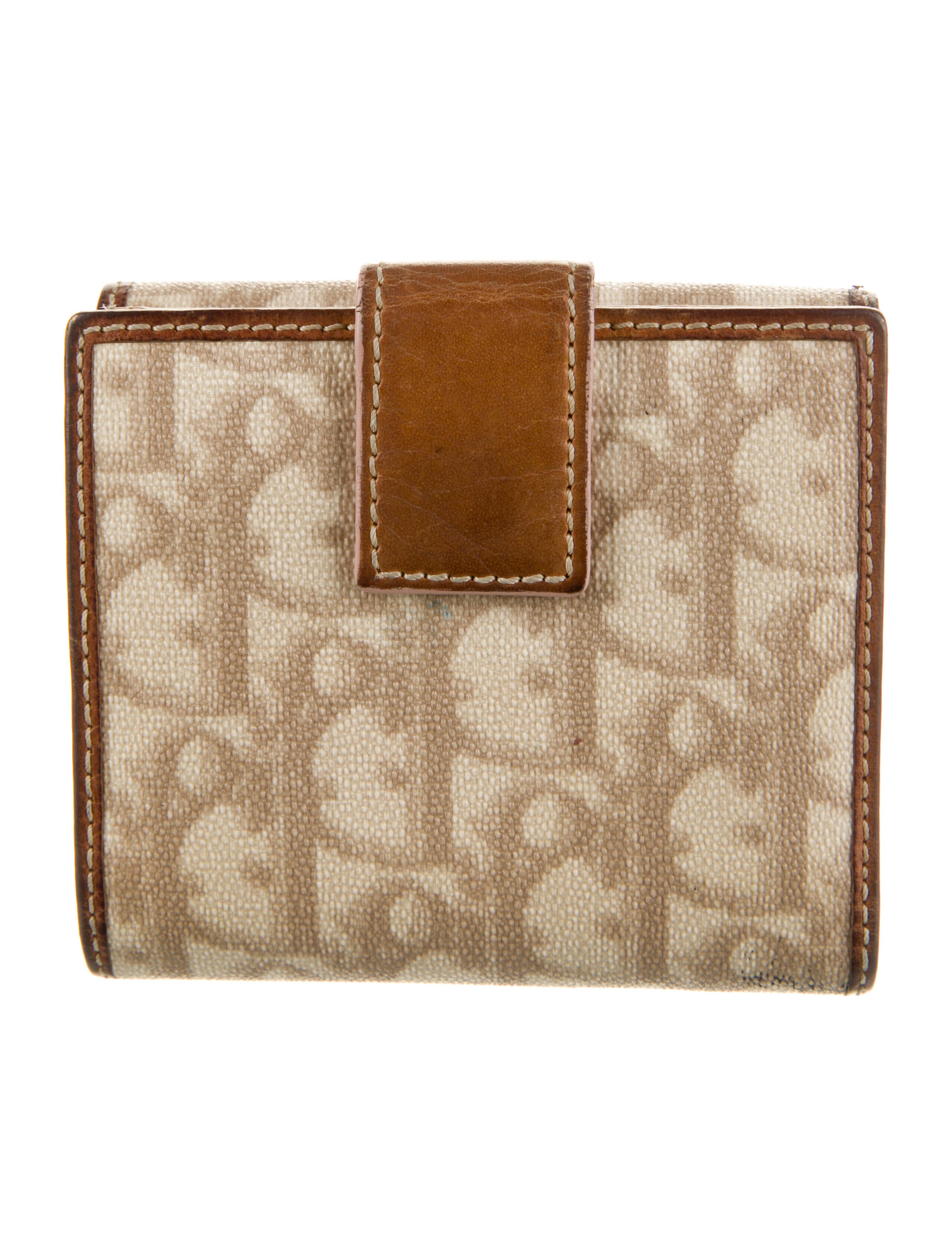 Christian Dior Vintage Romantique Compact Wallet - Neutrals