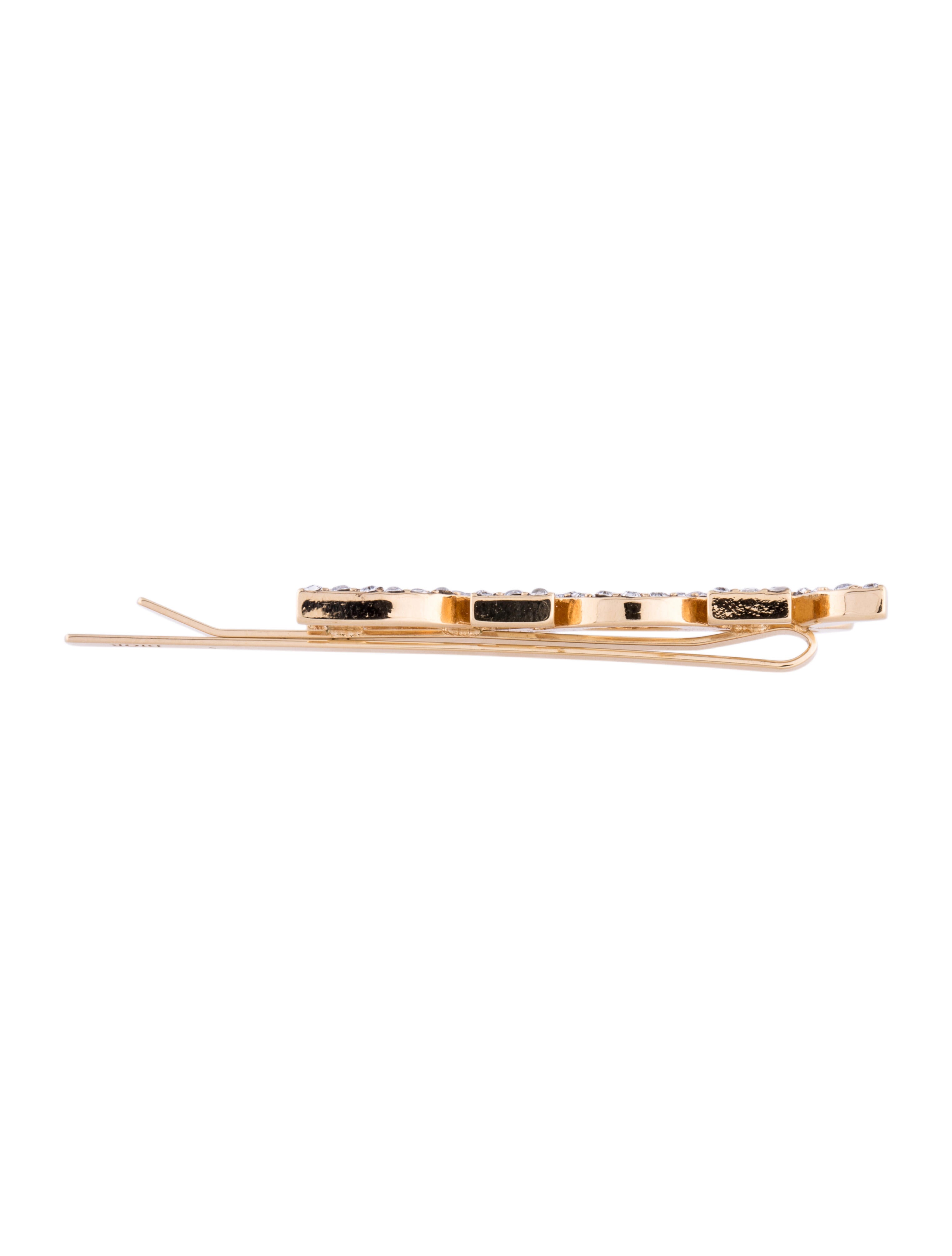 Christian Dior (r)evolution Embellished Hairpin w/ Tags - Gold