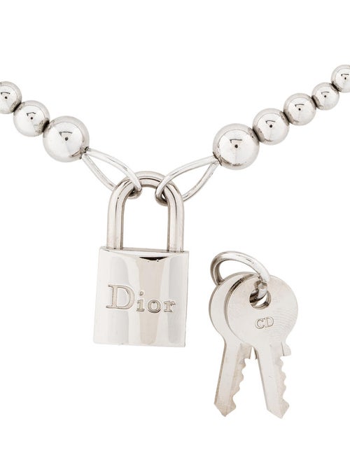 Christian Dior Lock Necklace Necklaces CHR21830 The RealReal
