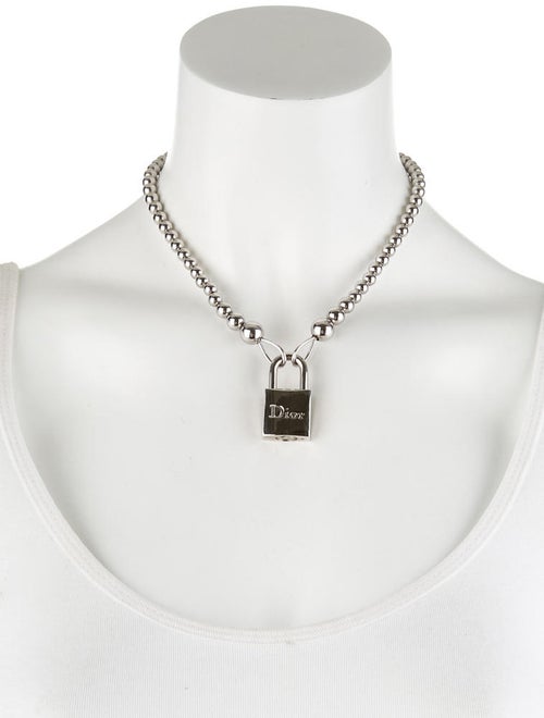 Christian Dior Lock Necklace Necklaces CHR21830 The RealReal
