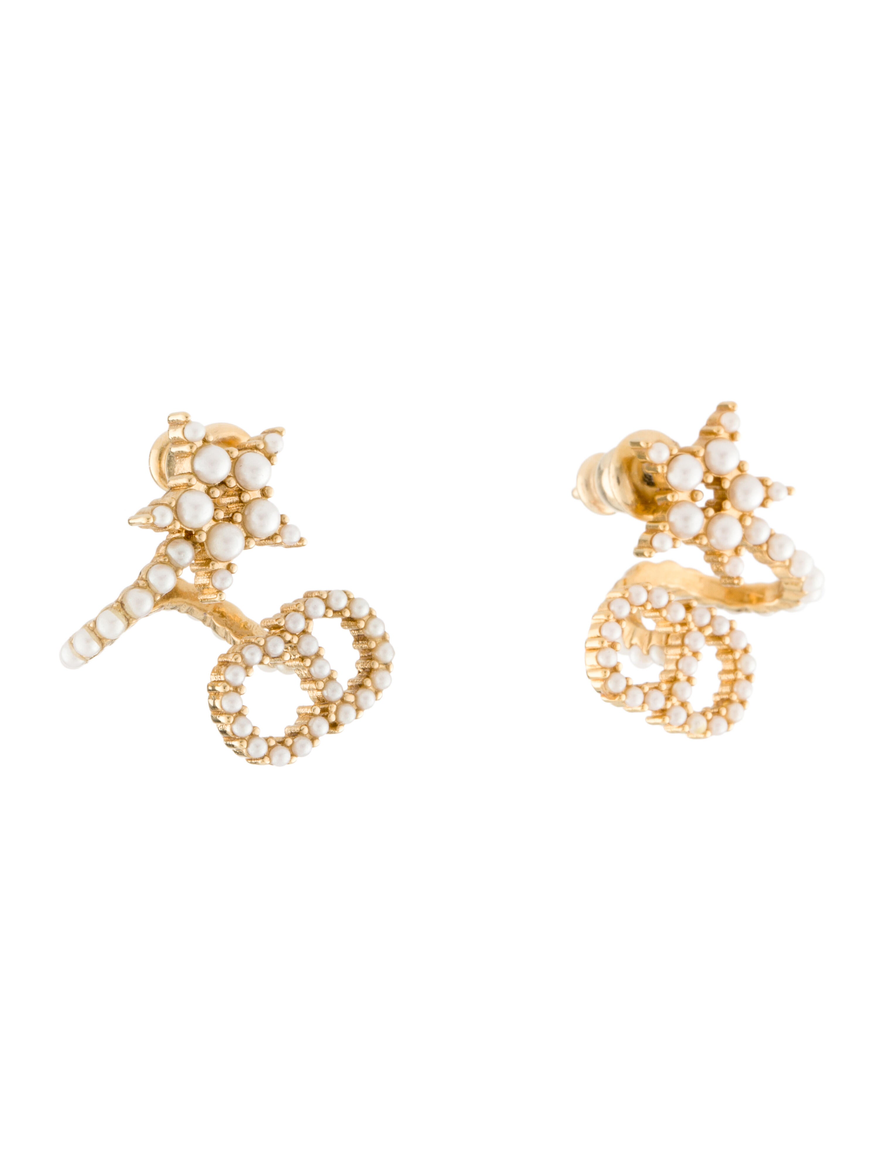 Christian Dior Resin Clair D Lune Earrings - Stud, Earrings