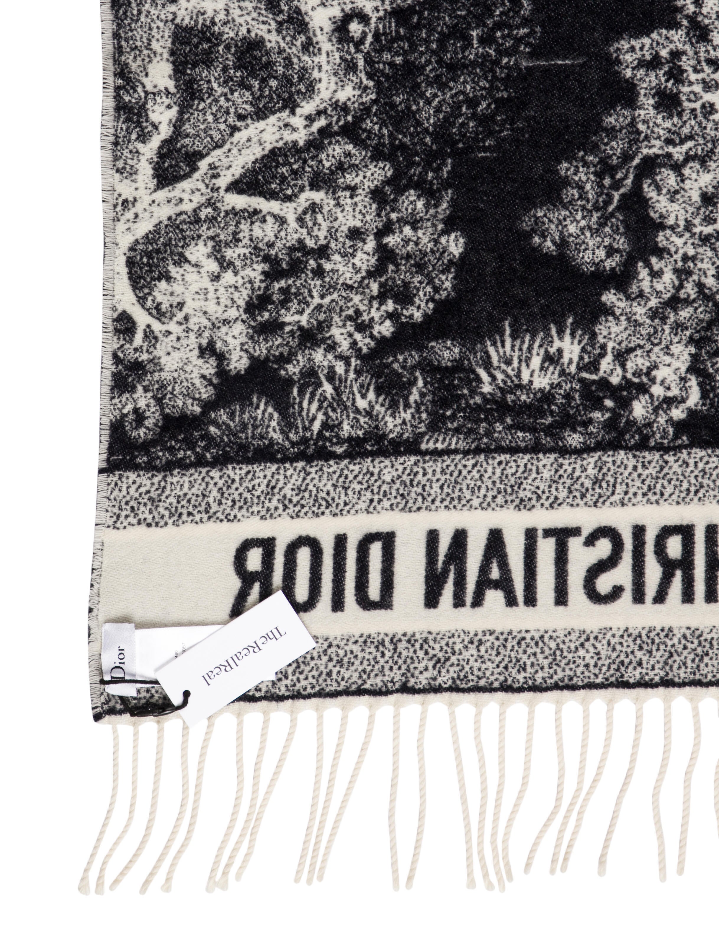 Christian Dior Toile de Jouy Throw Blanket