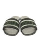 Christian Dior Canvas Printed Slides