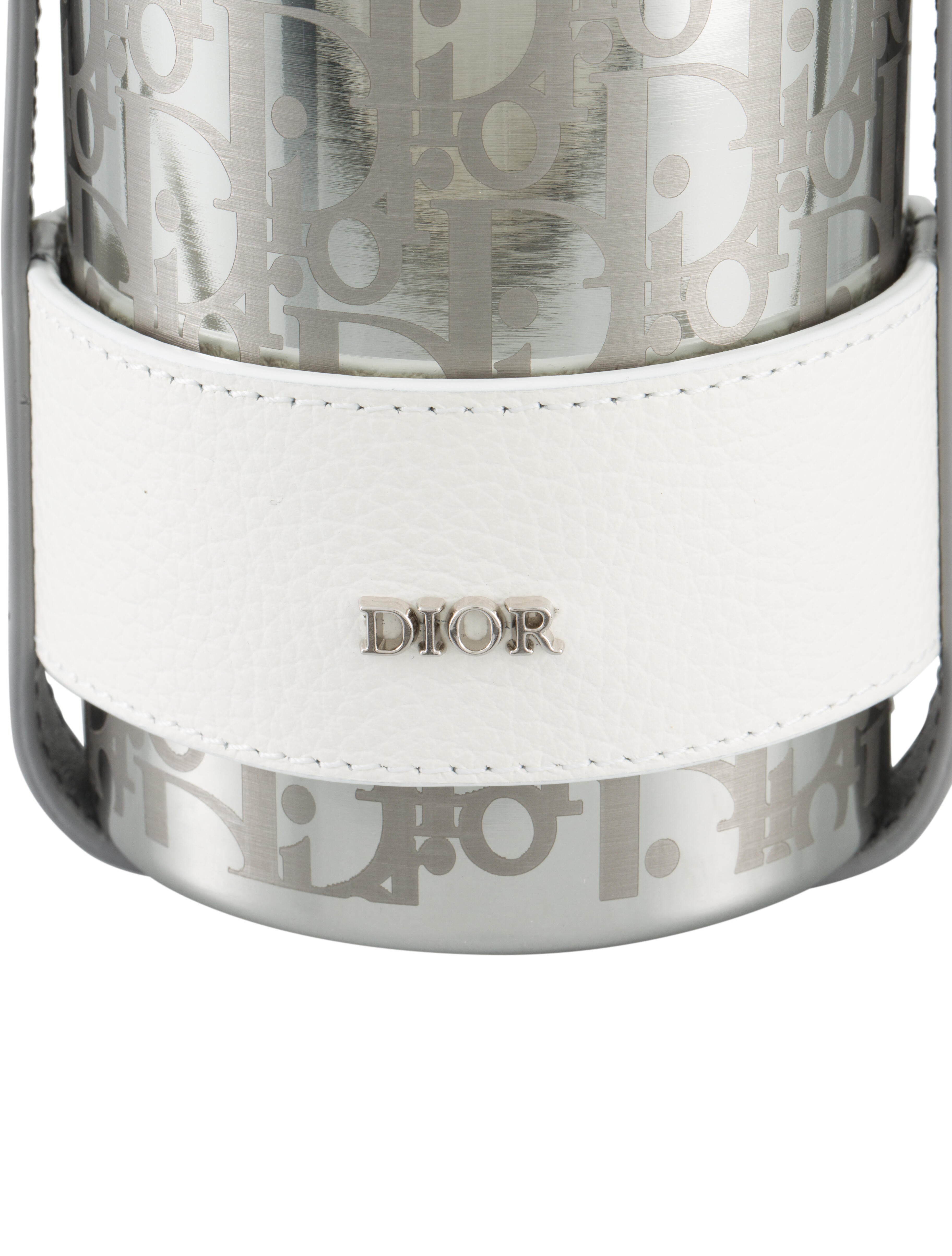Christian Dior Aqua Bottle with Strap - Silver Tech & Travel