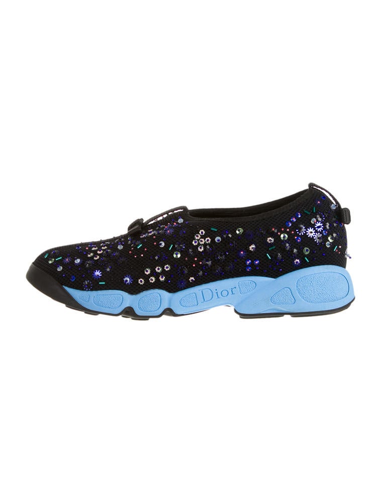 Christian Dior Sequin Sneakers - Black Sneakers, Shoes - CHR23215 | The  RealReal