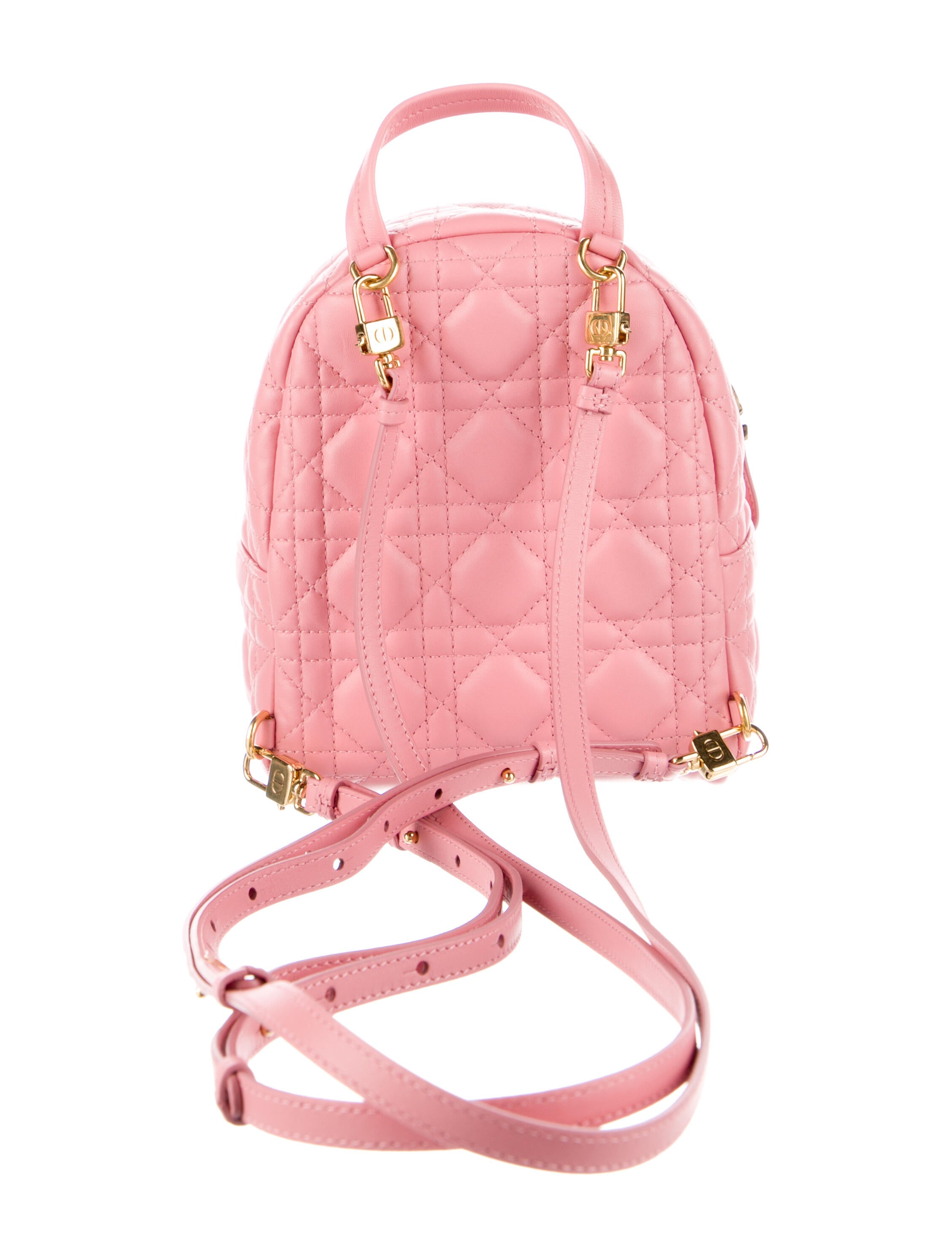 Christian Dior Mini Cannage Backpack Pink Backpacks, Handbags
