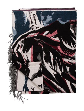 Christian Dior Raymond Pettibon Throw Blanket w/ Tags