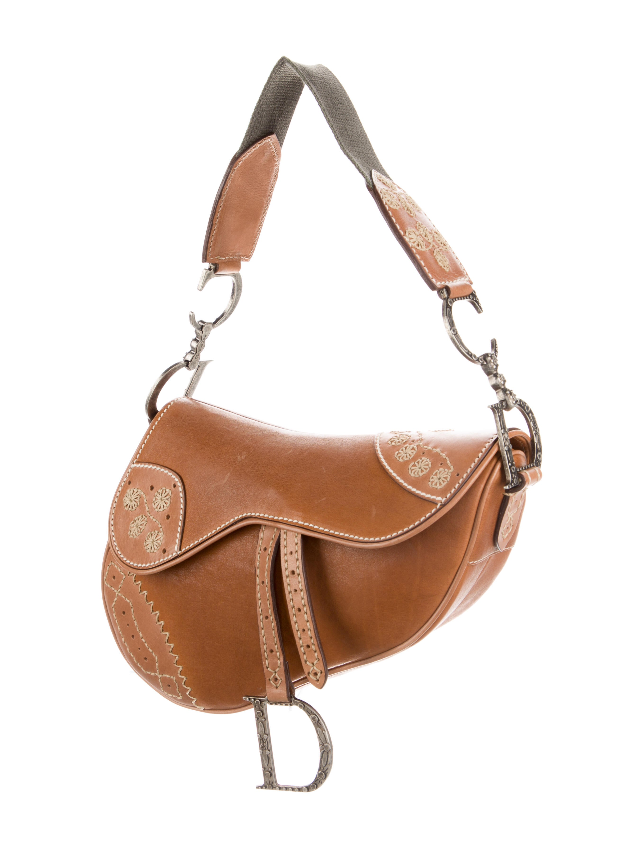 Christian Dior Vintage Argentina Anniversary Saddle Bag - Brown