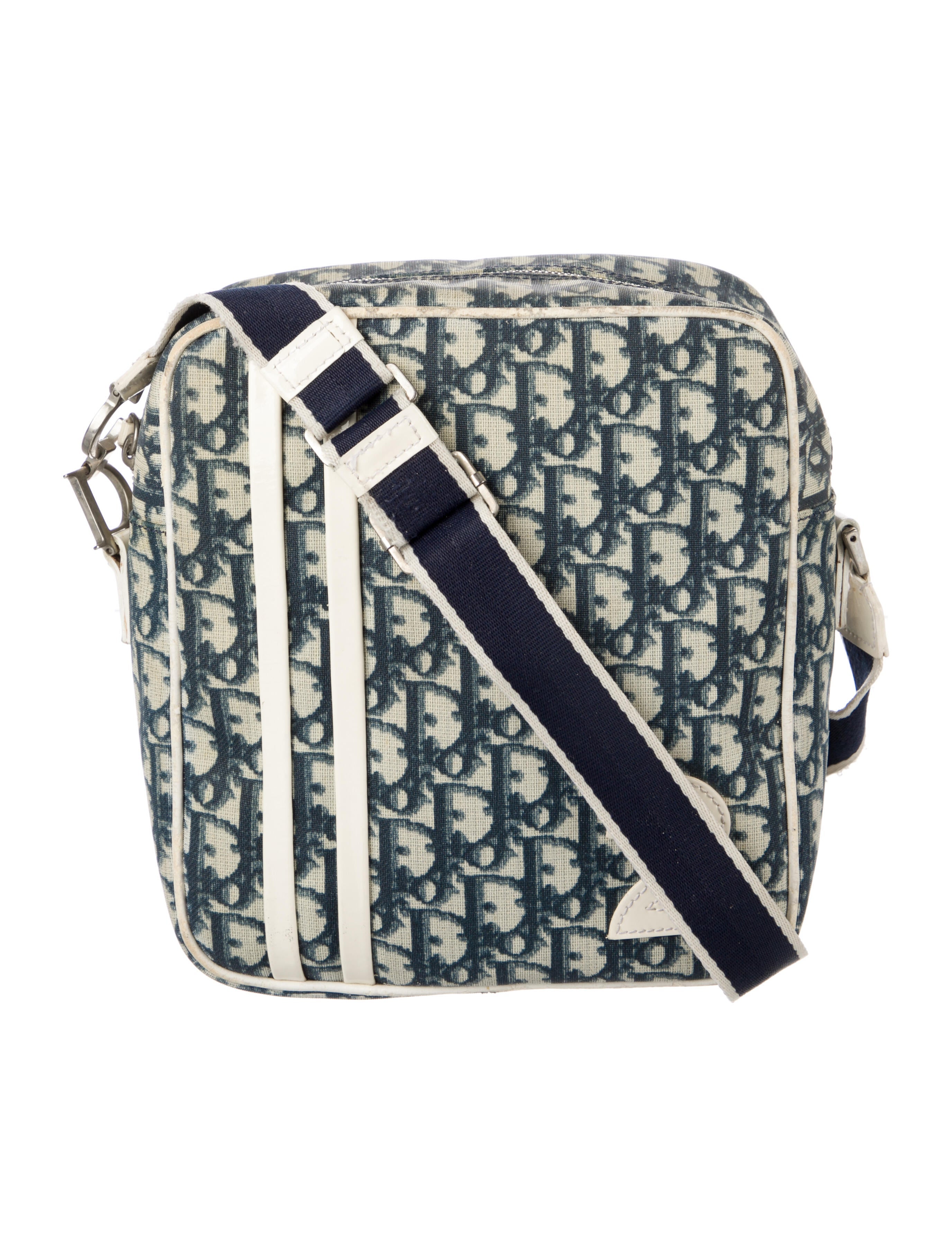 Christian Dior Saddle Nano Pouch w/ Tags Blue Crossbody Bags