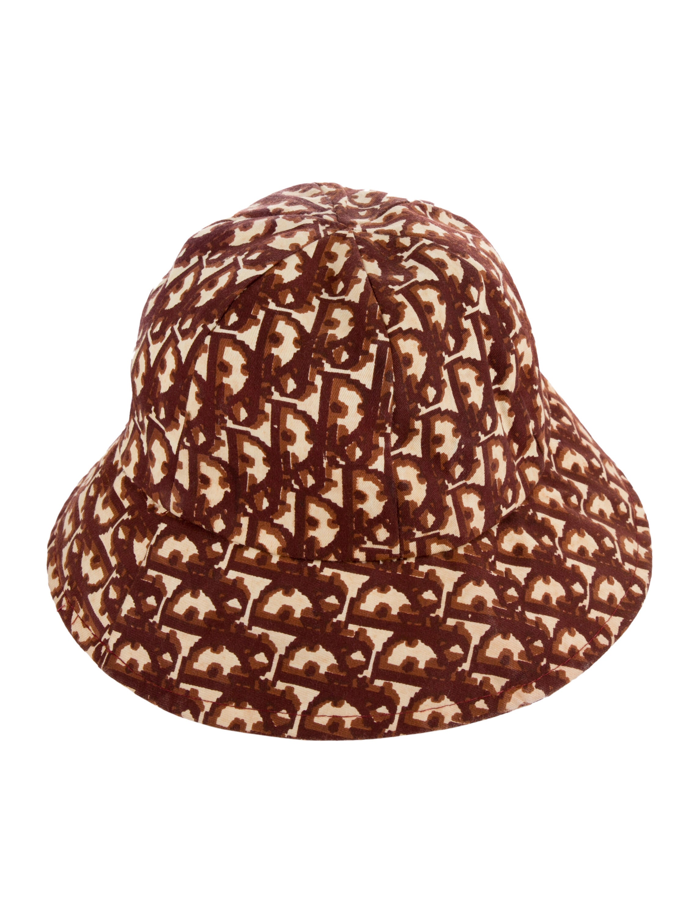 Christian Dior Vintage Diorissimo Bucket Hat Brown Hats, Accessories