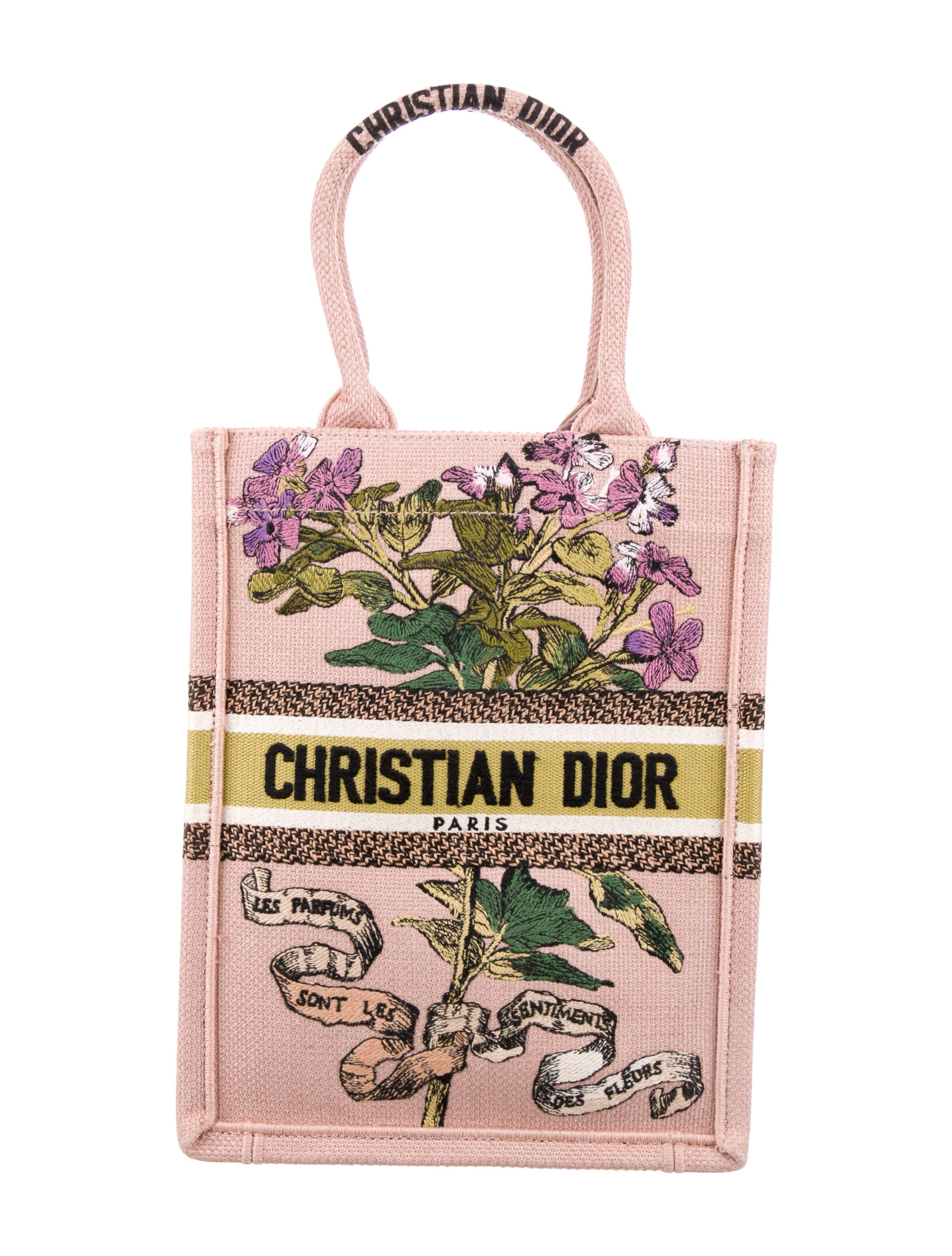 dior vertical book tote