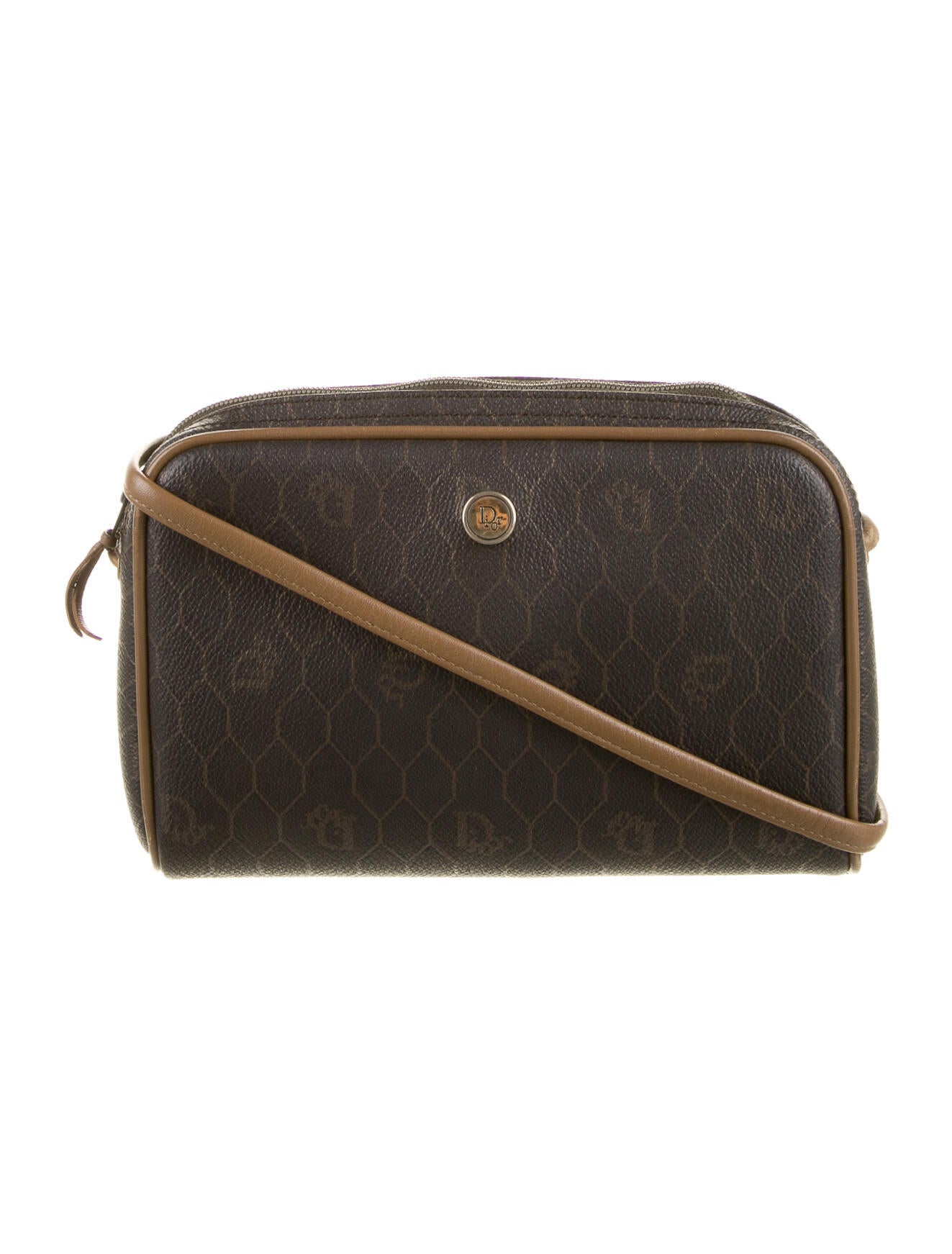 Christian Dior Diorissimo Mini Crossbody Bag Brown Crossbody Bags, Handbags CHR64180 The