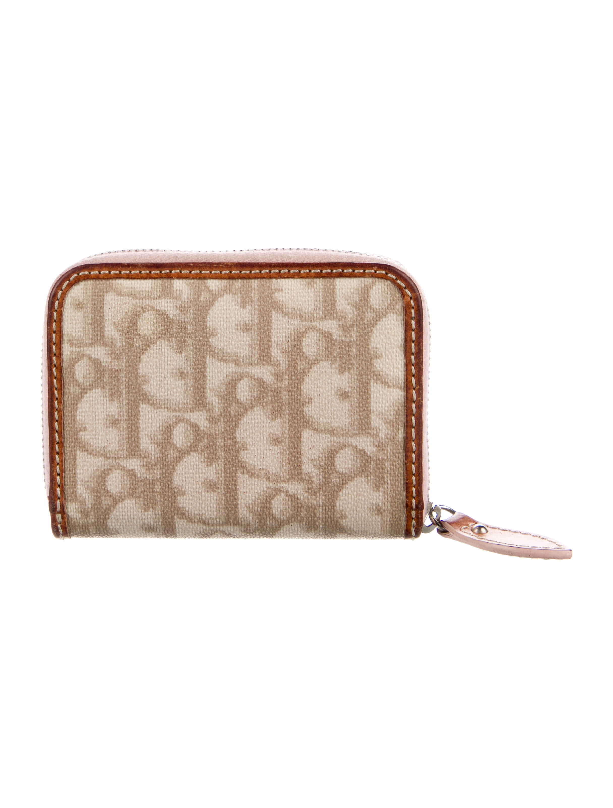 Christian Dior Romantique Diorissimo Pattern Compact Wallet