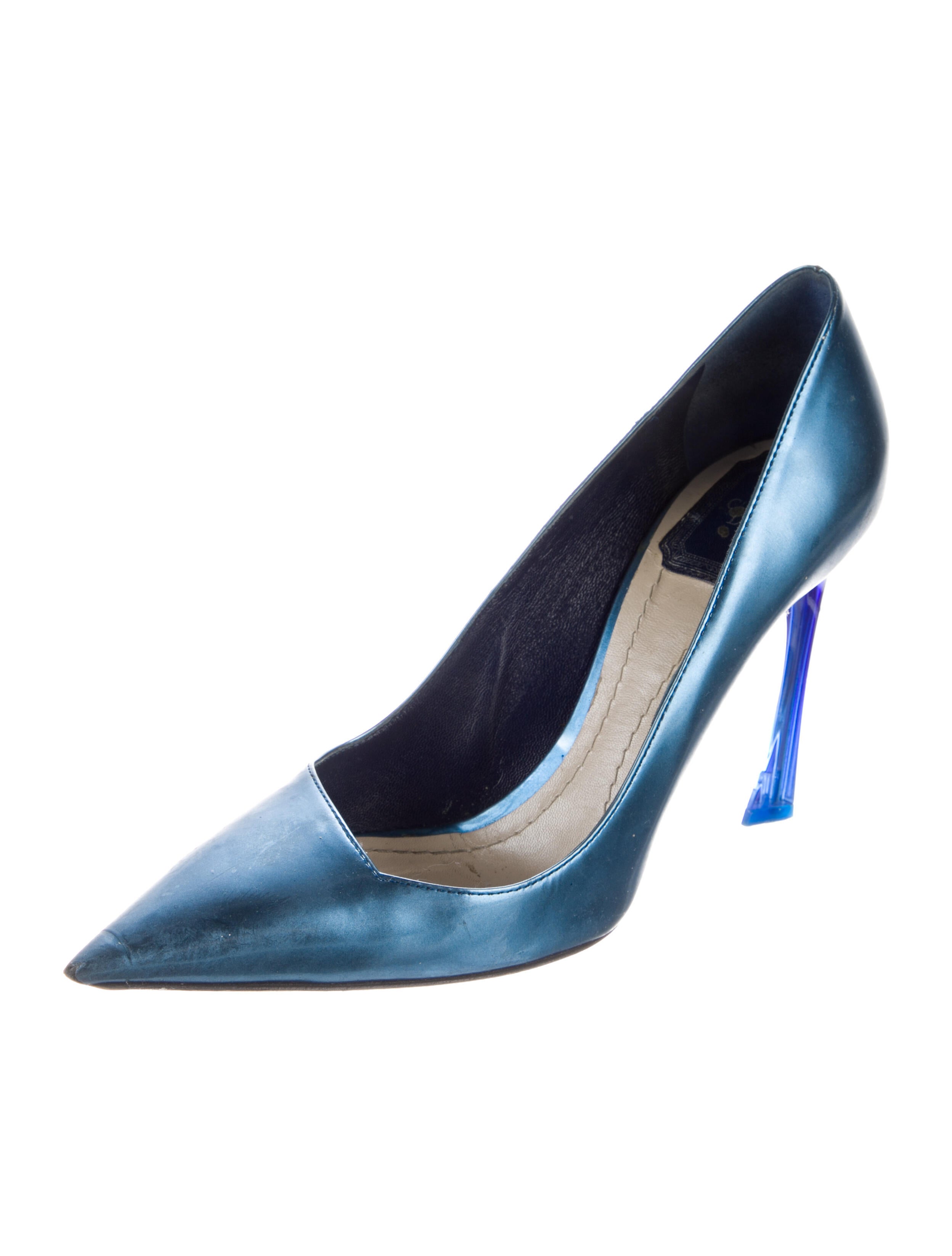 Christian Dior Sequined Pumps w/ Tags Blue Pumps, Shoes CHR35698
