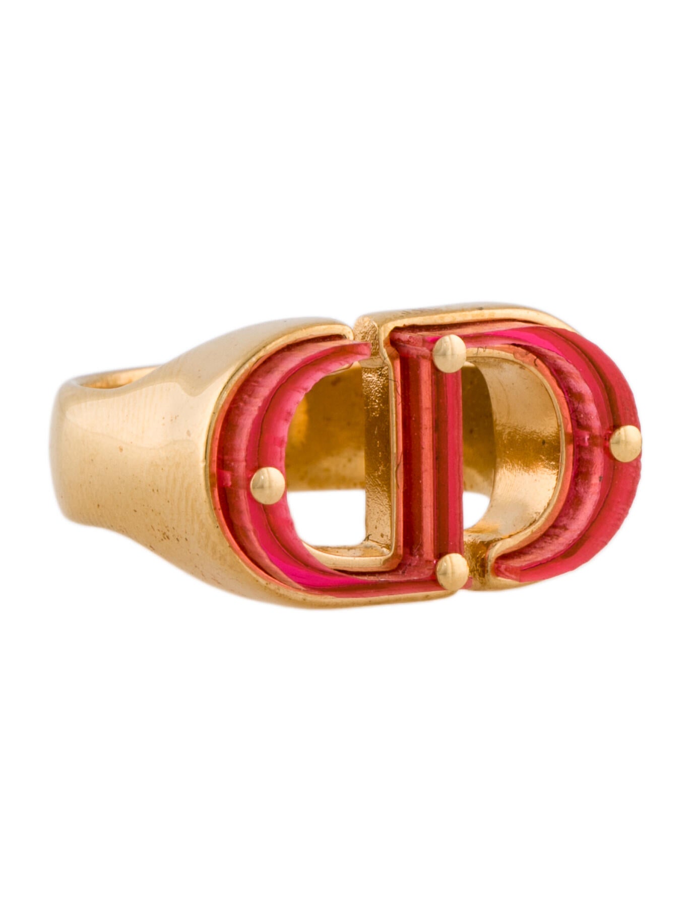 Christian Dior 30 Montaigne Ring - Gold-Tone Metal Signet