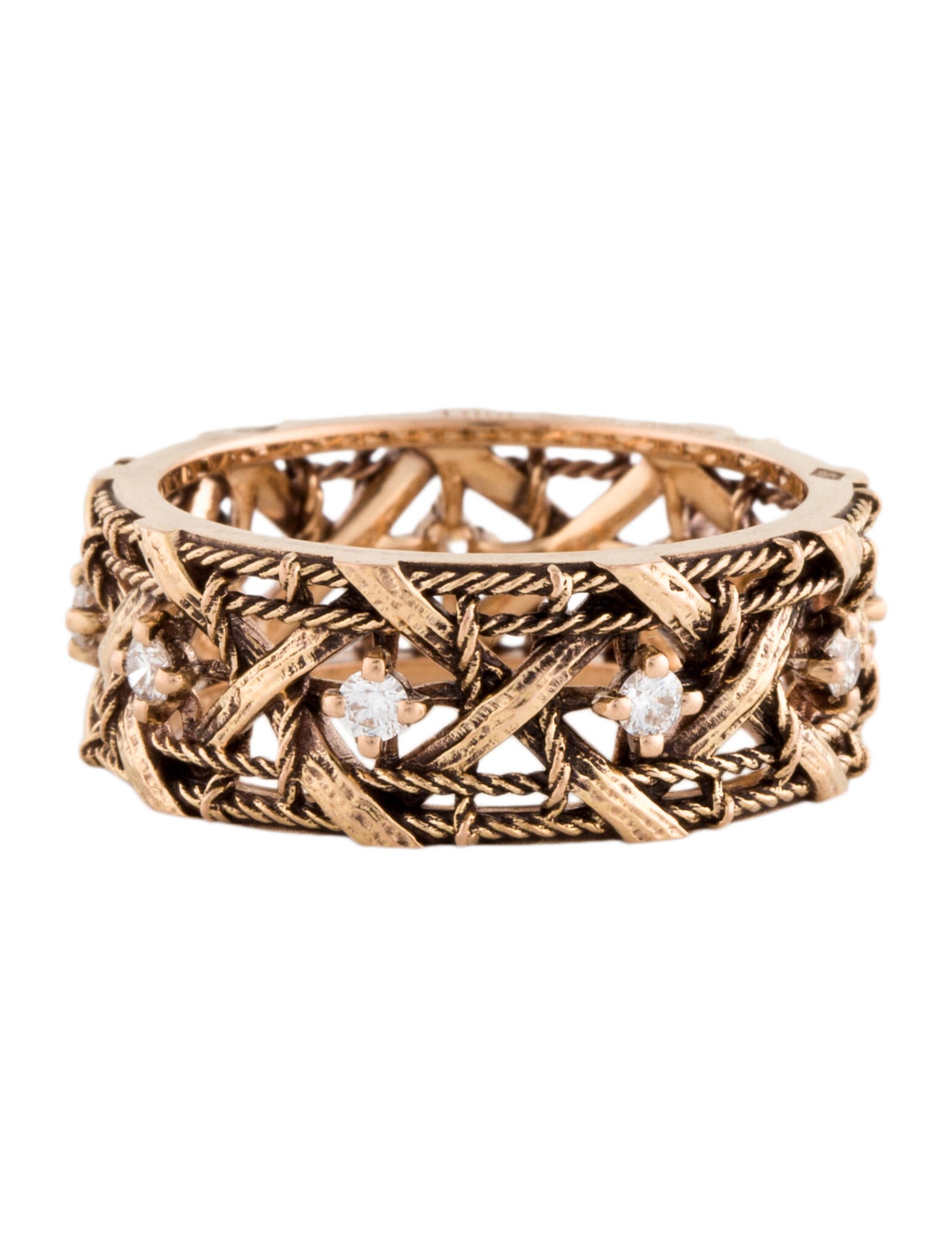 Christian Dior 18K Diamond Medium My Dior Band 18K Rose Gold Band, Rings CHR250005 The