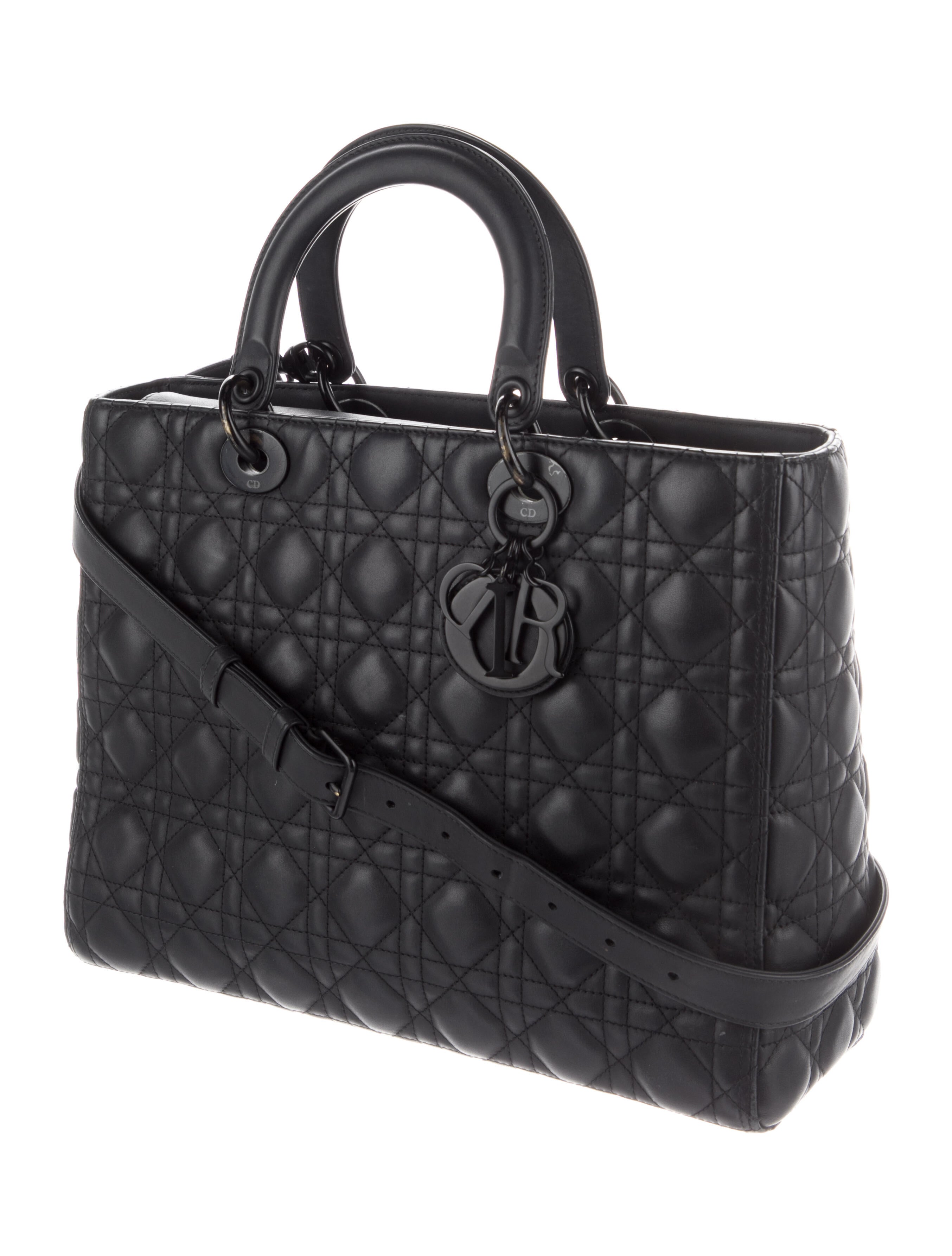 Christian Dior Large Ultra Matte Lady Dior Bag