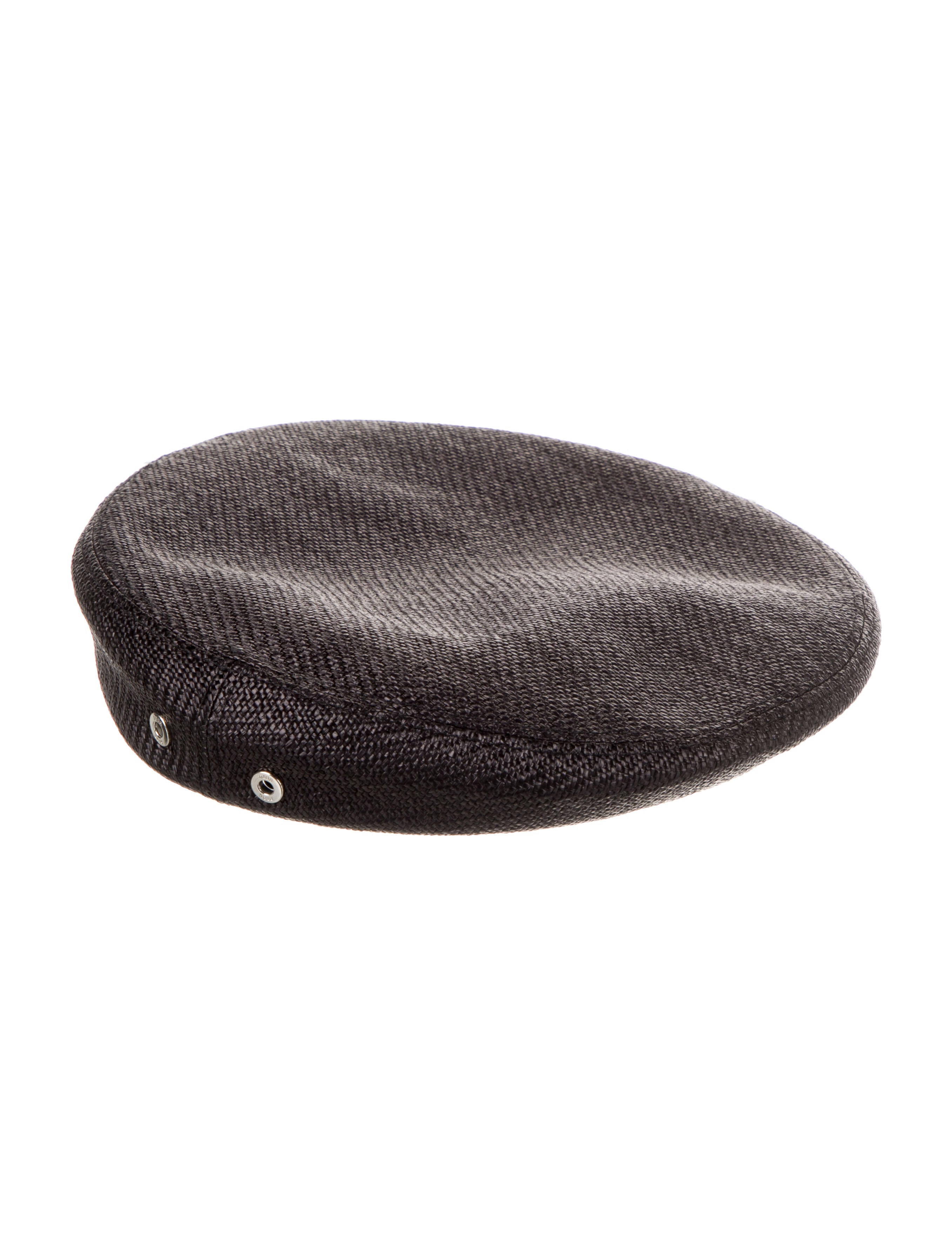 Christian Dior Christian Dior Woven Beret Hat Black Hats, Accessories