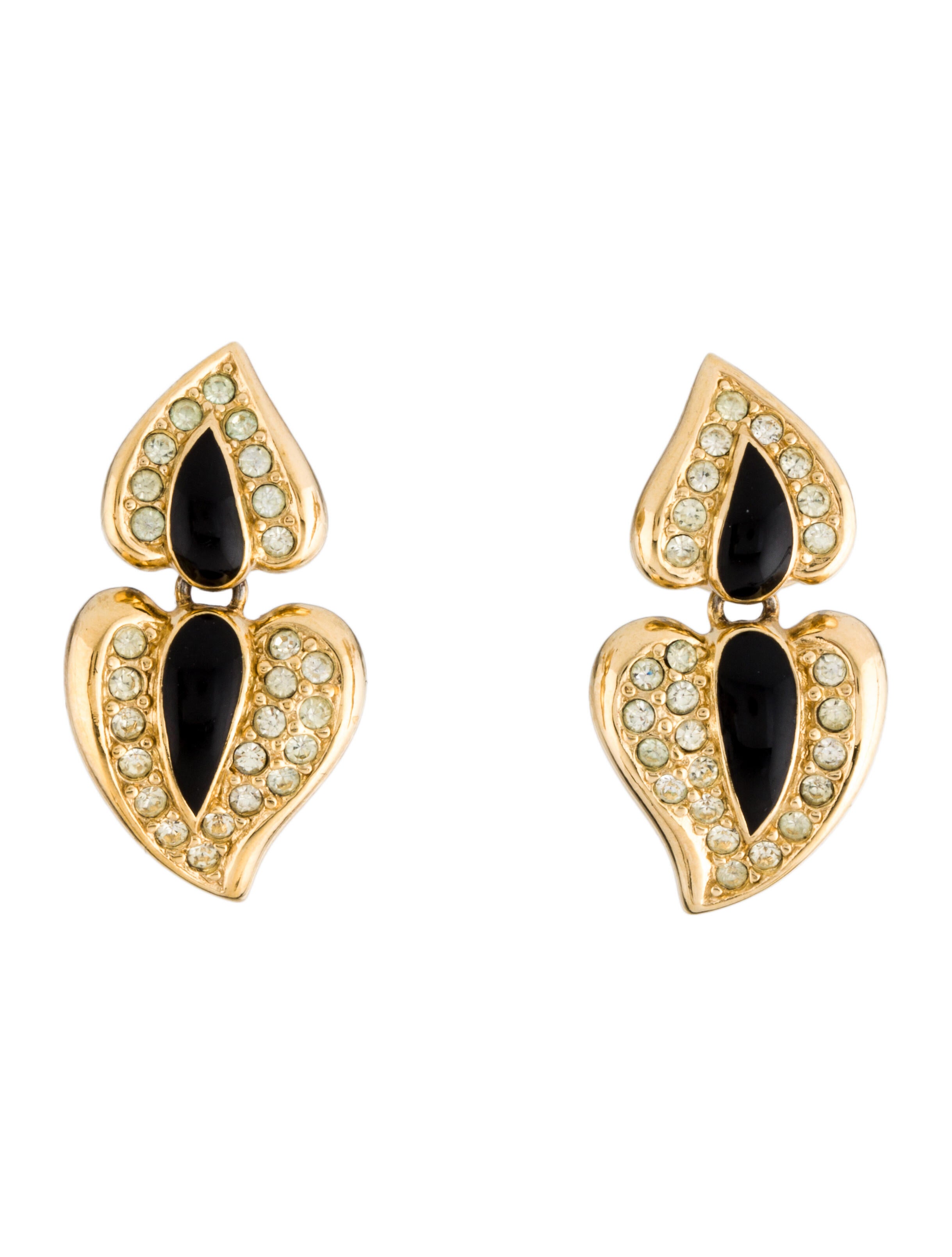 Christian Dior Secret Cannage Tribales Stud Earrings GoldPlated Stud