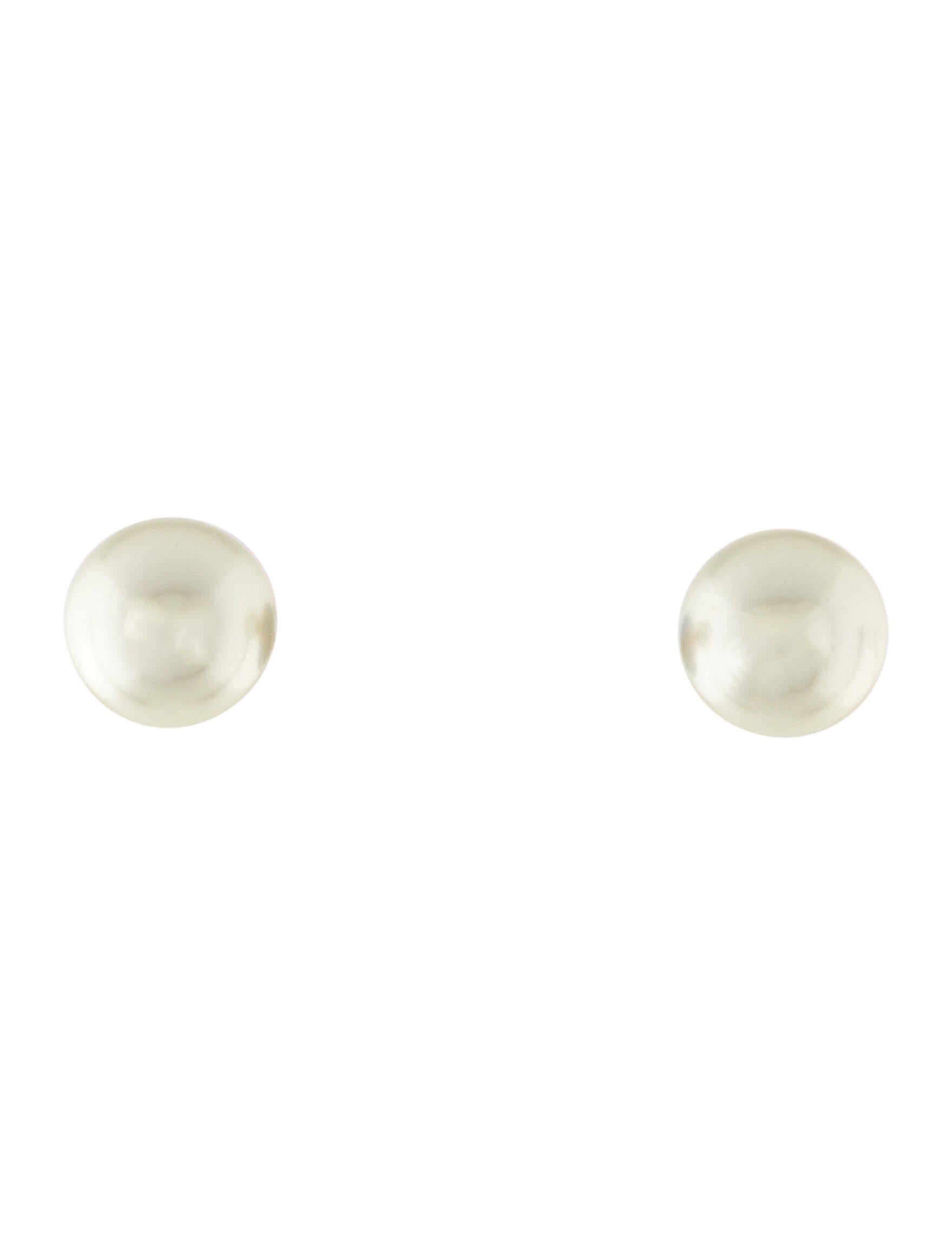 Christian Dior Faux Pearl & Resin Tribale Earrings Blue, GoldPlated