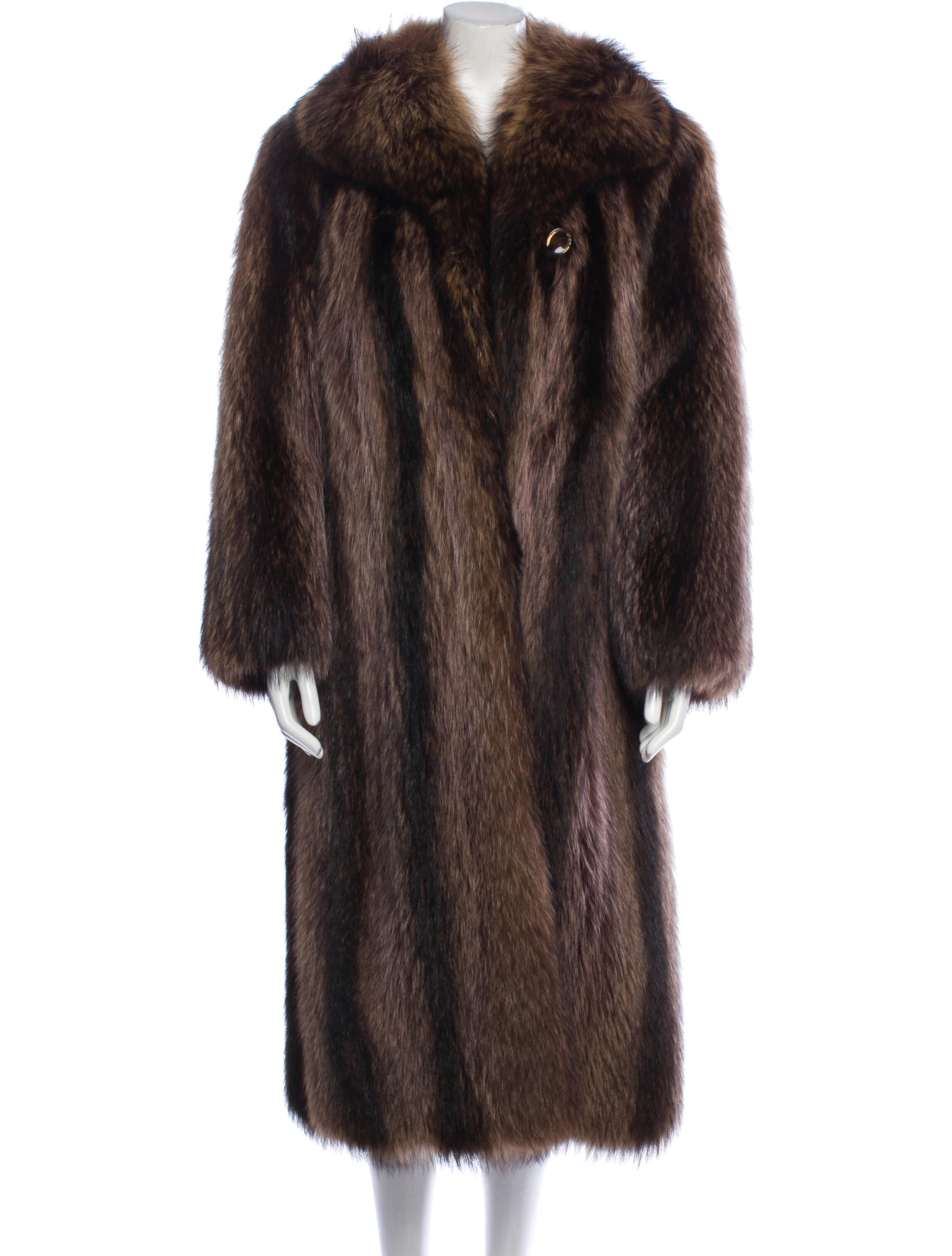 Christian Dior Vintage Fur Coat Brown Coats, Clothing CHR261101