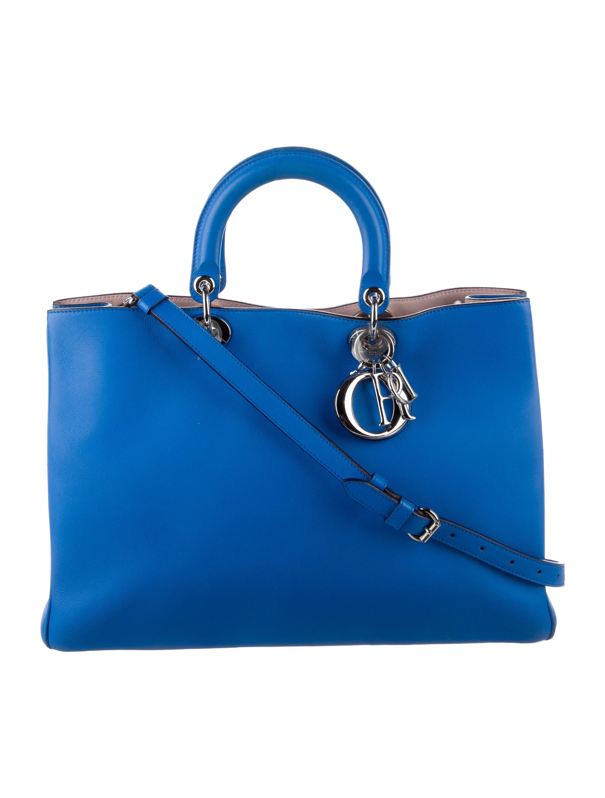 Christian Dior Large Diorissimo Tote Blue Handle Bags, Handbags CHR264158 The RealReal