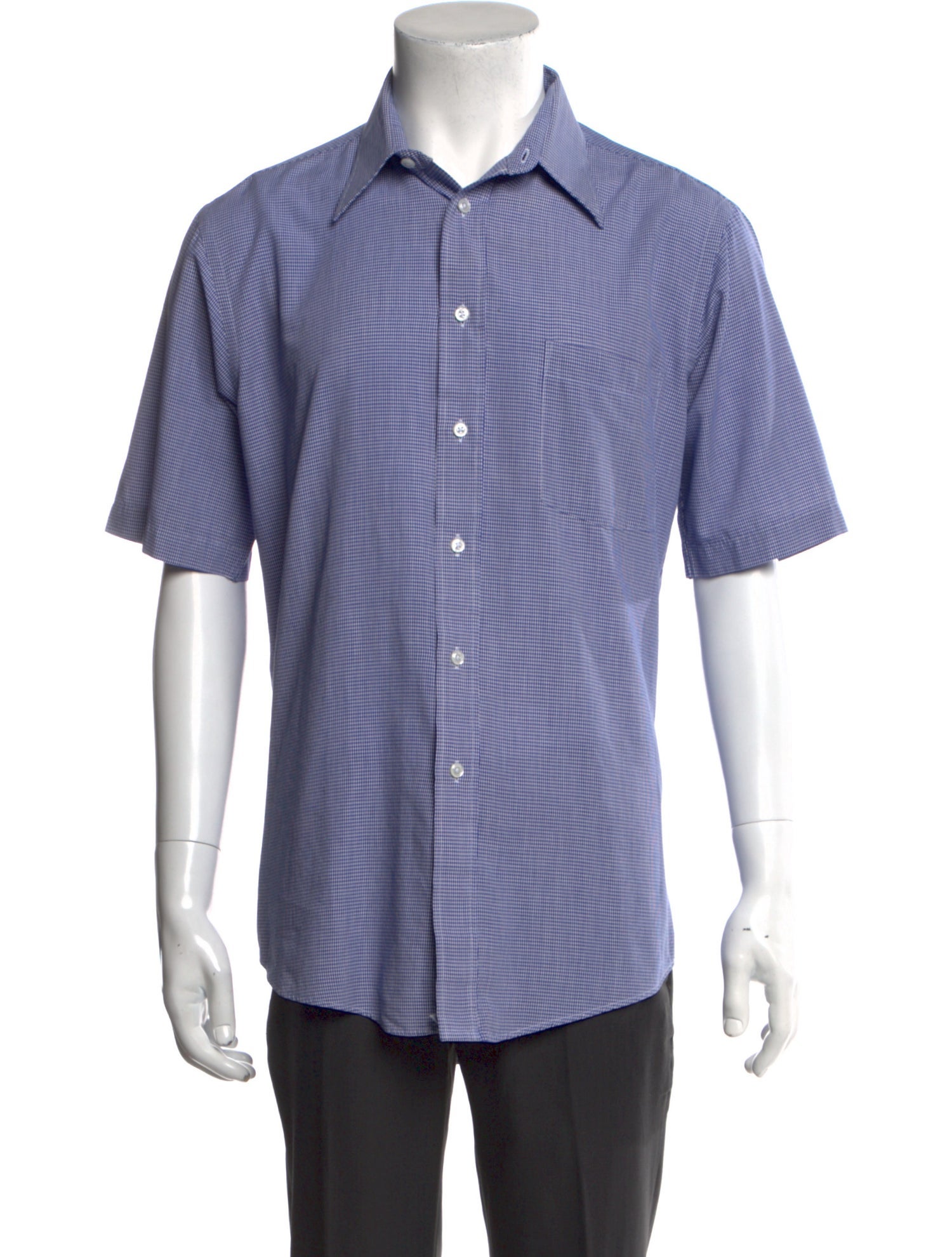 Christian Dior Vintage Houndstooth Print Shirt