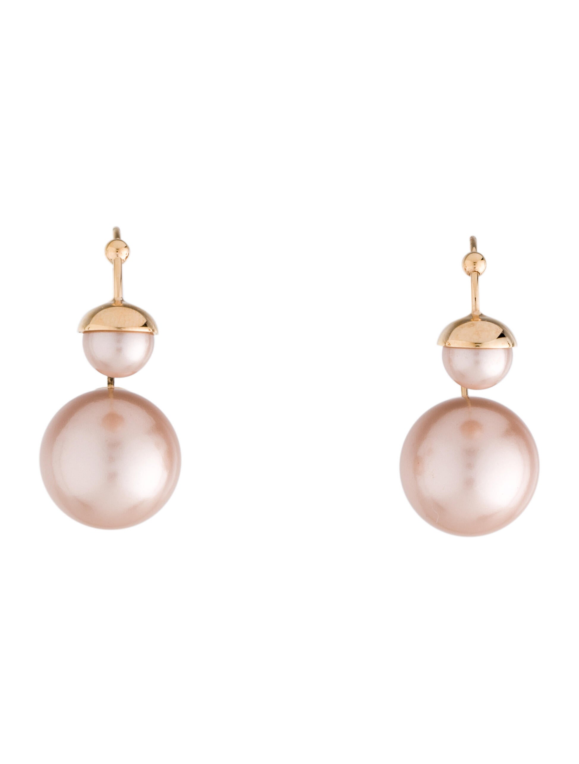 Christian Dior Sous Les Etoiles Drop Earrings GoldTone Metal Drop
