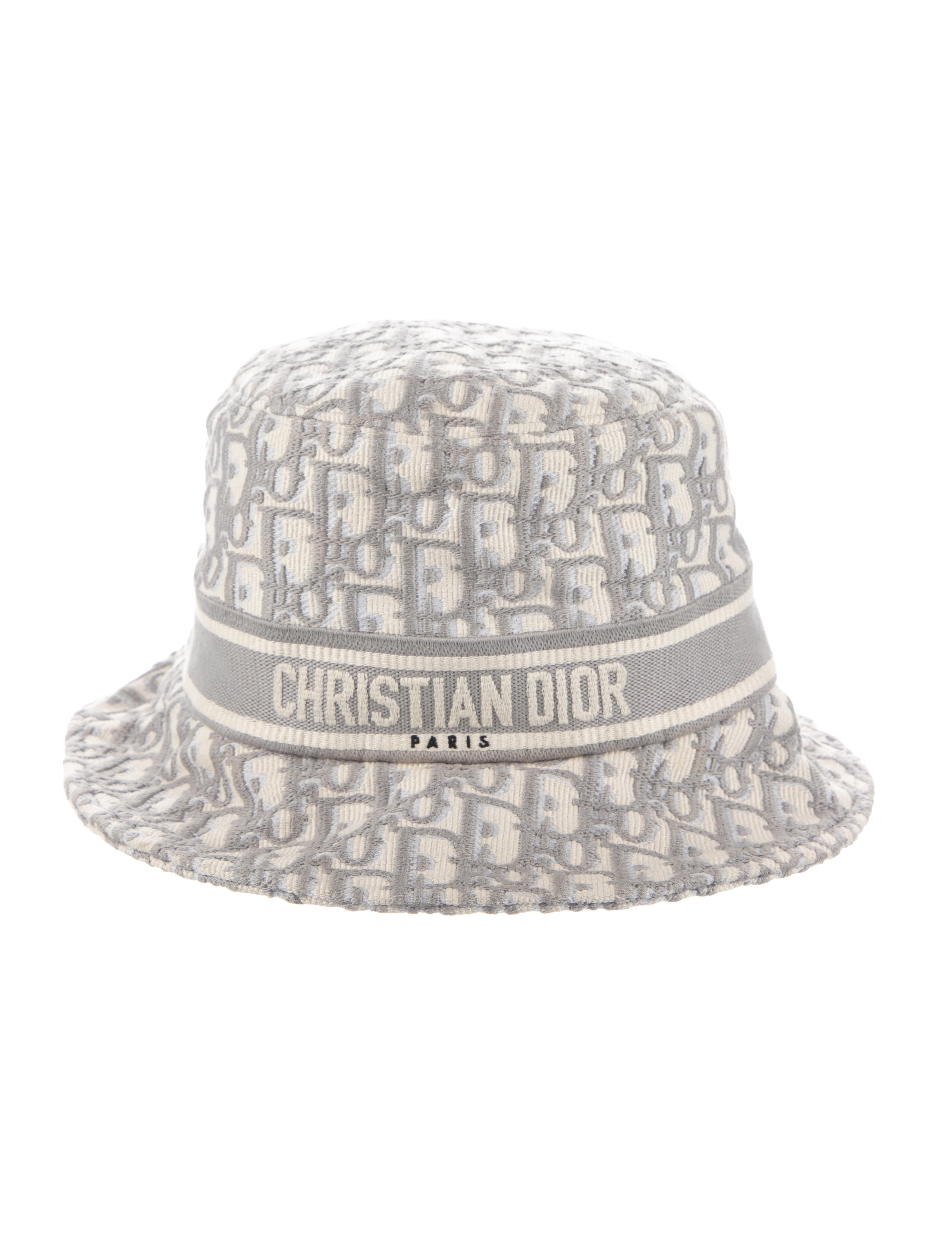 Christian Dior Diorissimo Bucket Hat Grey Hats, Accessories