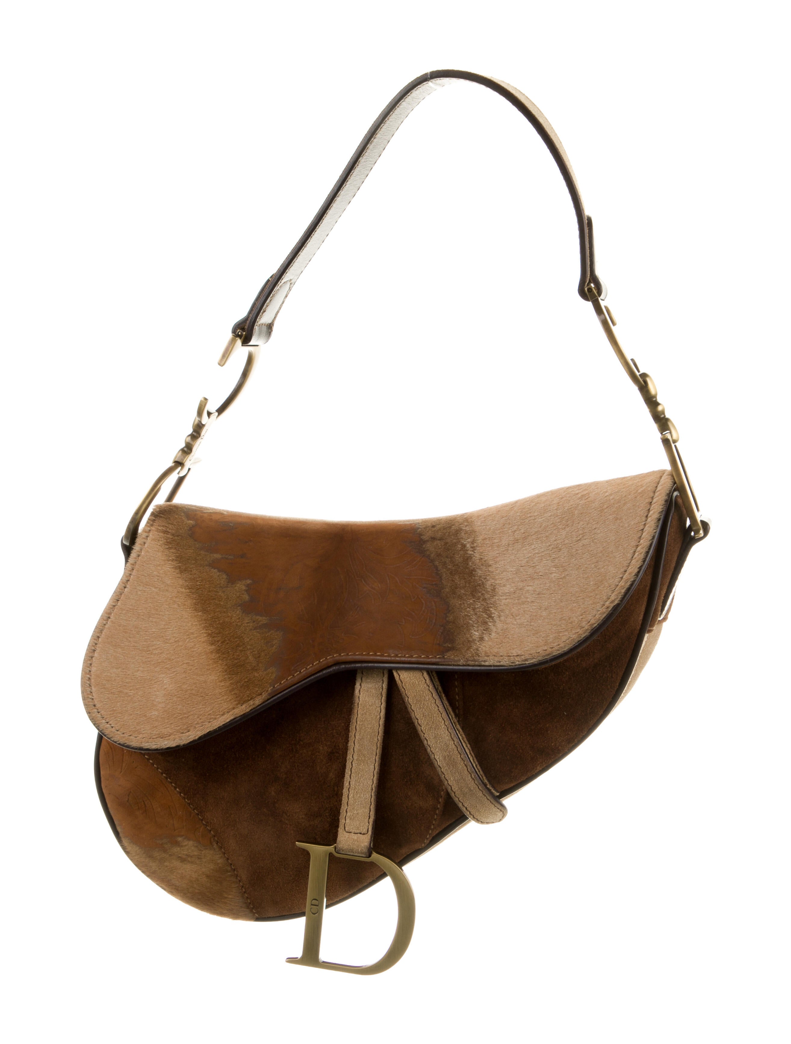 Christian Dior 2022 Mini Saddle Bag White Shoulder Bags, Handbags CHR273838 The RealReal