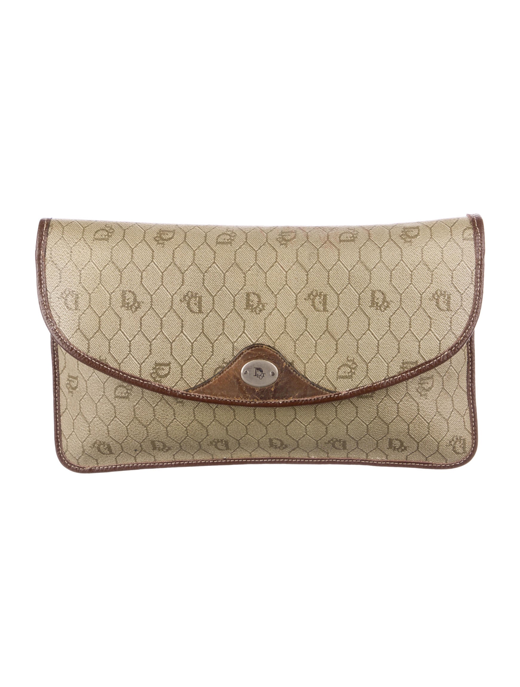 Christian Dior Vintage Clutch Neutrals Clutches, Handbags