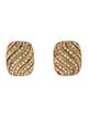 Christian Dior Vintage Crystal Clip-On Earrings