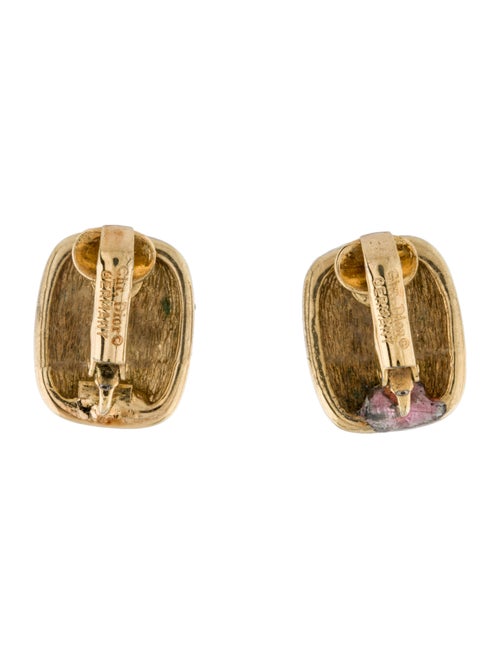 Christian Dior Vintage Crystal Clip-On Earrings