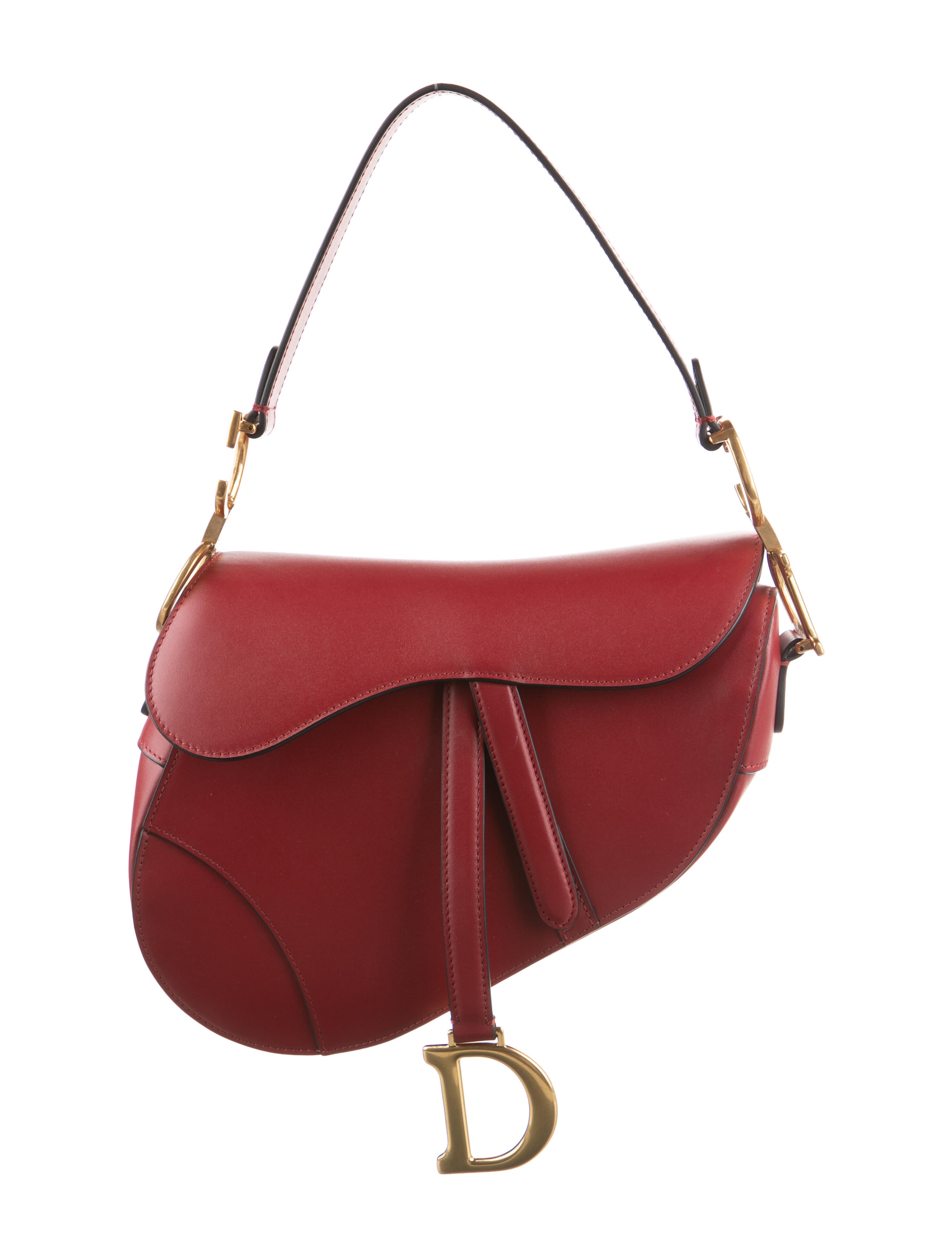 Christian Dior Vintage Nylon Saddle Bag Black Shoulder Bags, Handbags