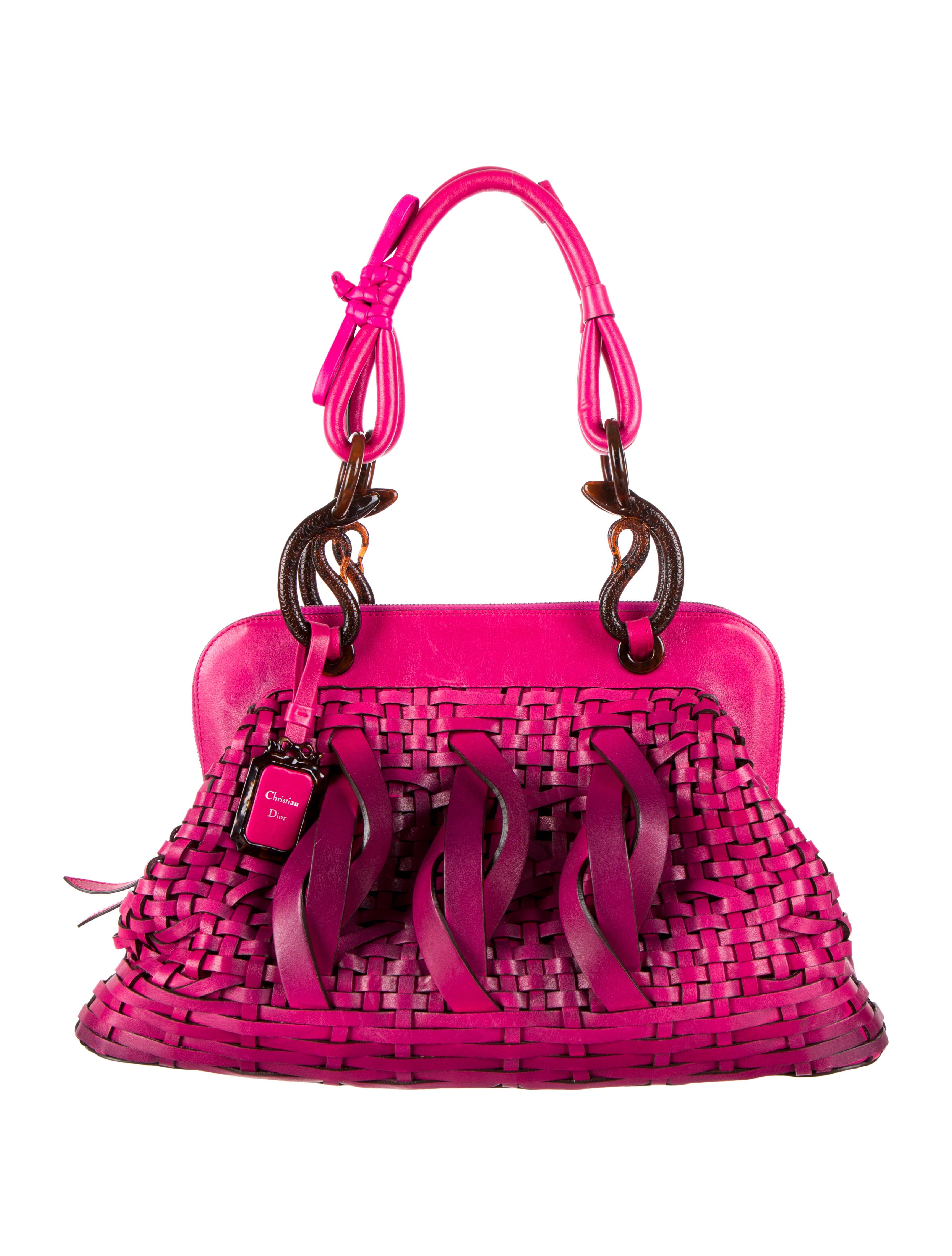Christian Dior Large Samourai 1947 Bag - Pink Handle Bags