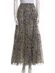 Christian Dior Floral Print Long Skirt
