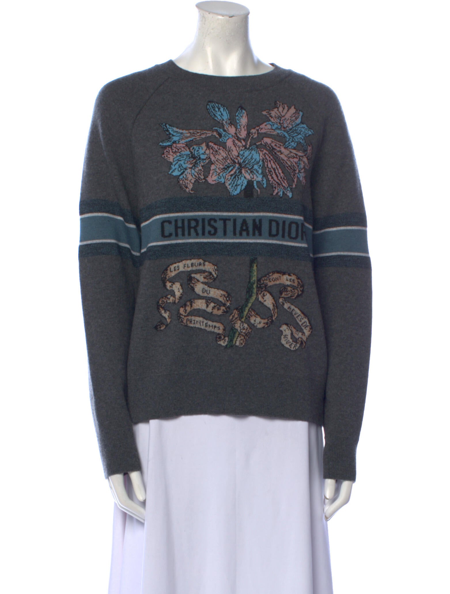 christian dior grey sweater