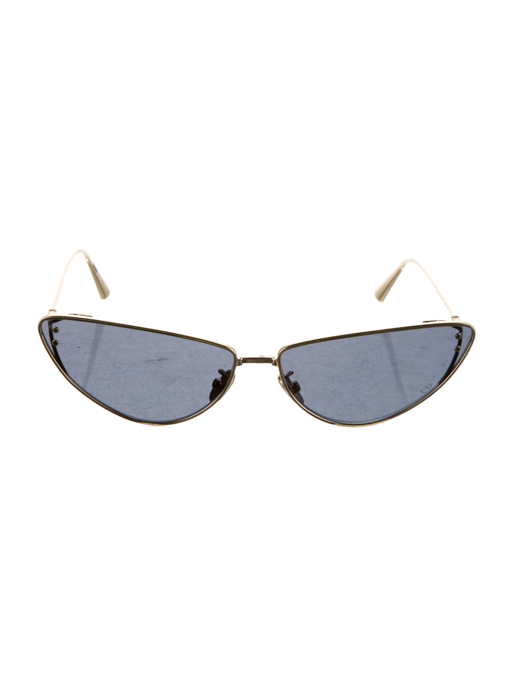 Christian Dior CatEye Mirrored Sunglasses Gold Sunglasses
