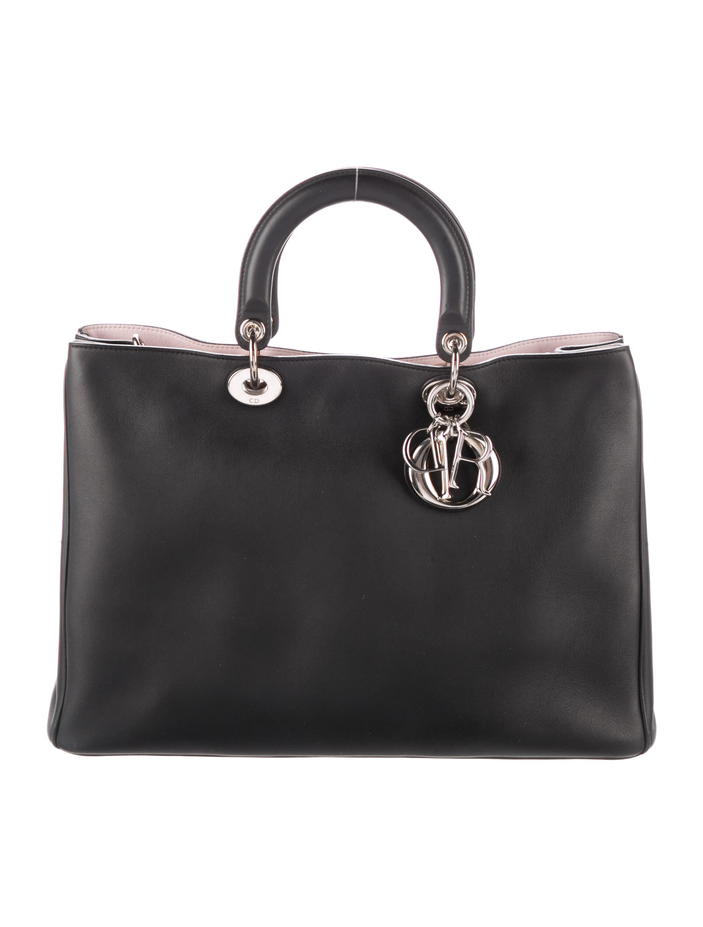 Christian Dior Medium Lady Dior Bag Black Handle Bags, Handbags