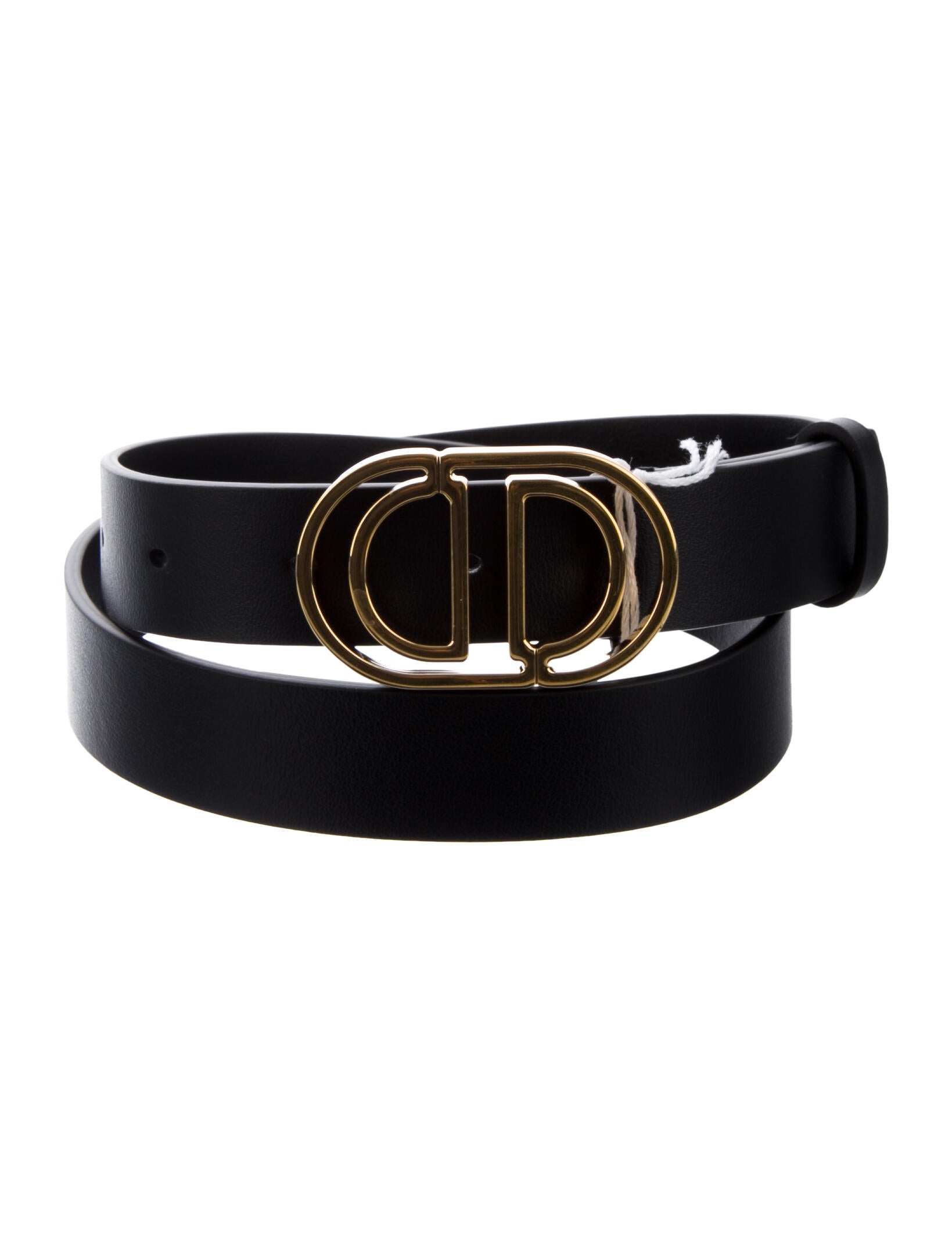 Christian Dior Leather Belt Kit Black Belts, Accessories CHR301164