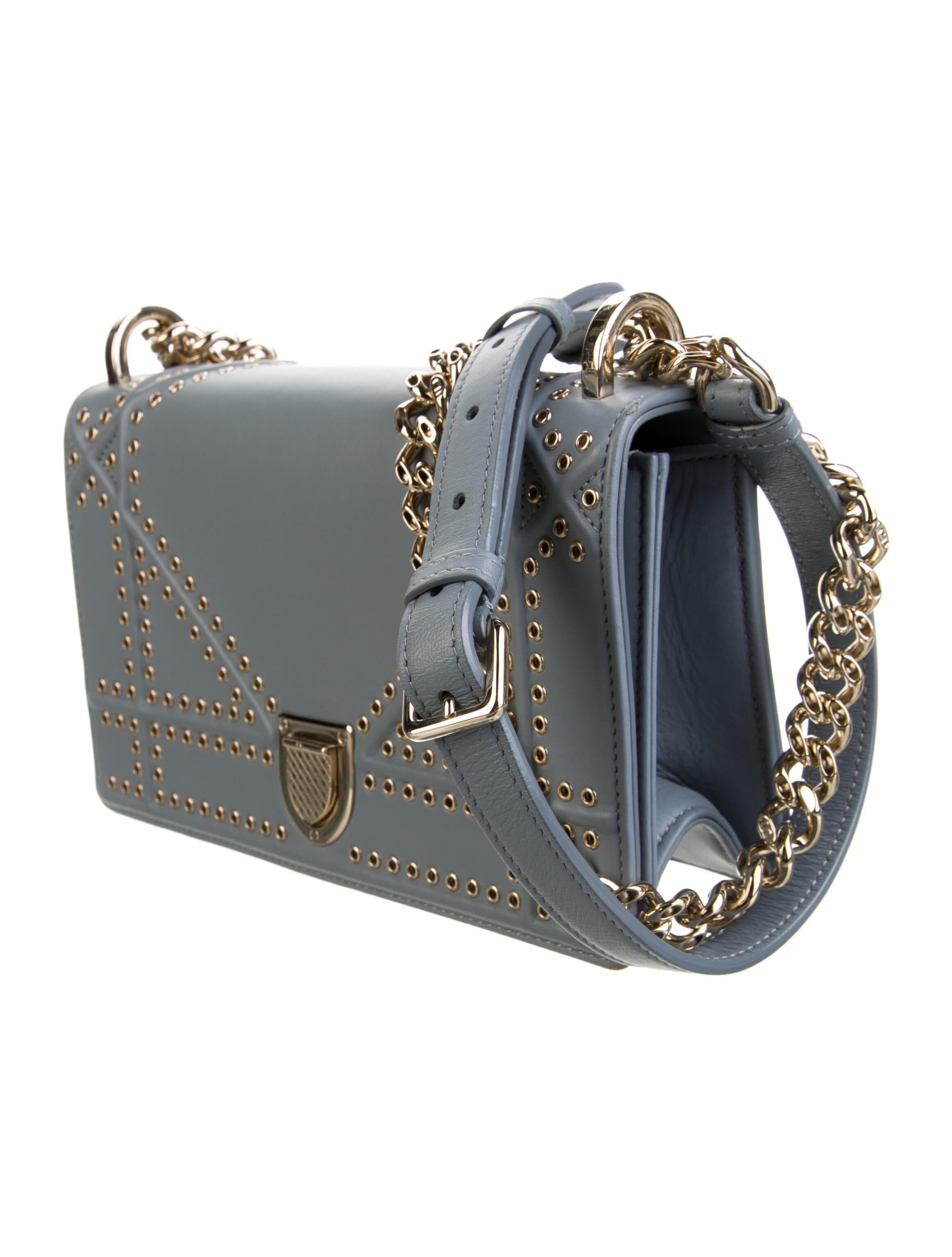 Christian Dior Small Diorama Flap Bag Blue Crossbody Bags, Handbags — free download