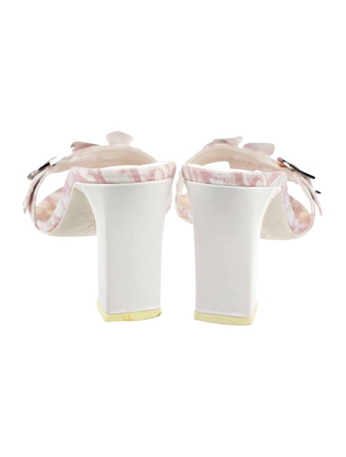 Christian Dior Oblique Jacquard Canvas Slides