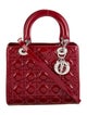 Christian Dior Medium Patent Cannage Lady Dior Bag