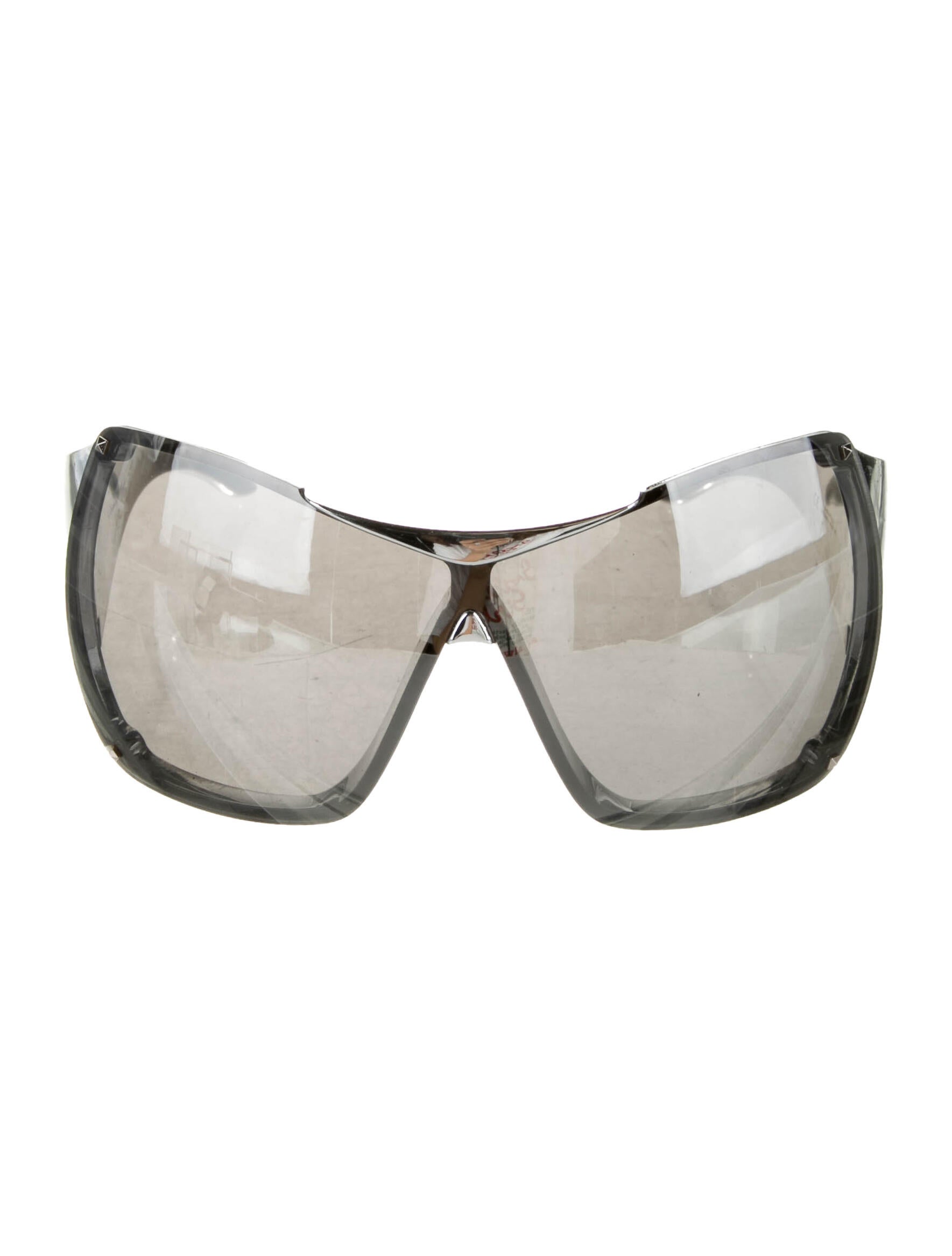 Christian Dior Overshine 1 Shield Sunglasses Silver Sunglasses