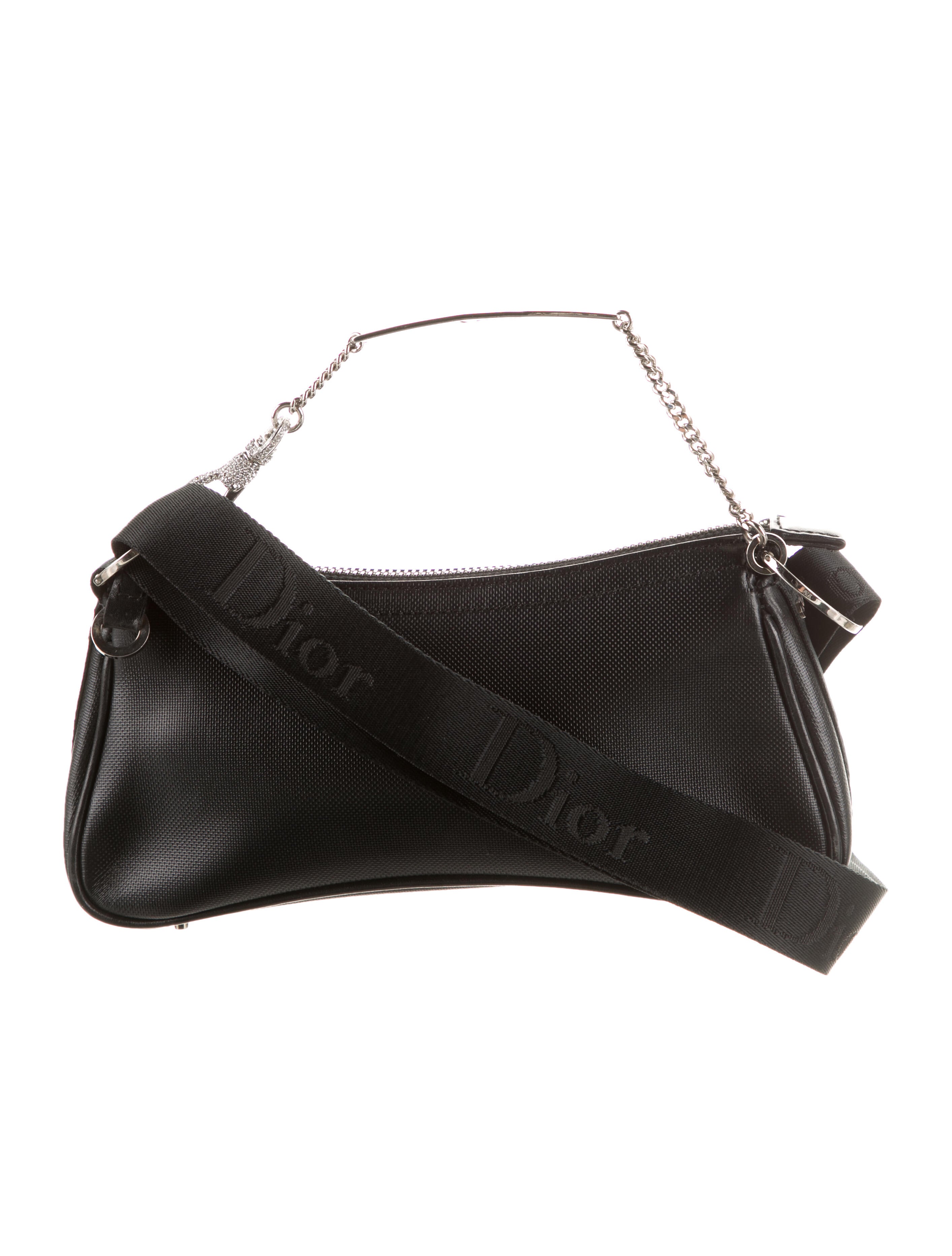Christian Dior Leather Hardcore Crossbody Bag Black Crossbody Bags