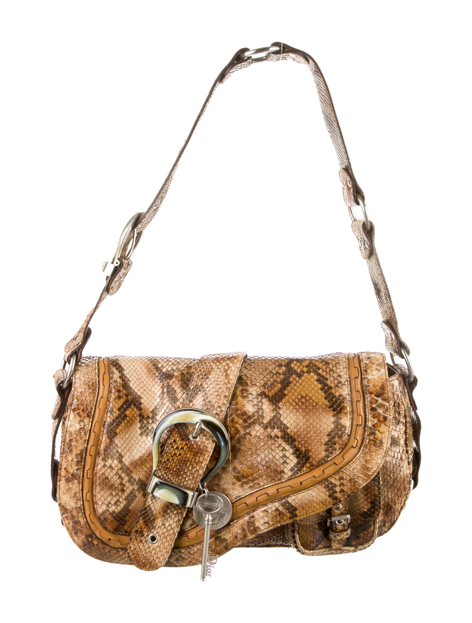 Shoulder Bag Dior Limited Edition Gaucho Christian Dior Python