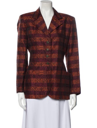 Christian Dior Plaid Print Blazer