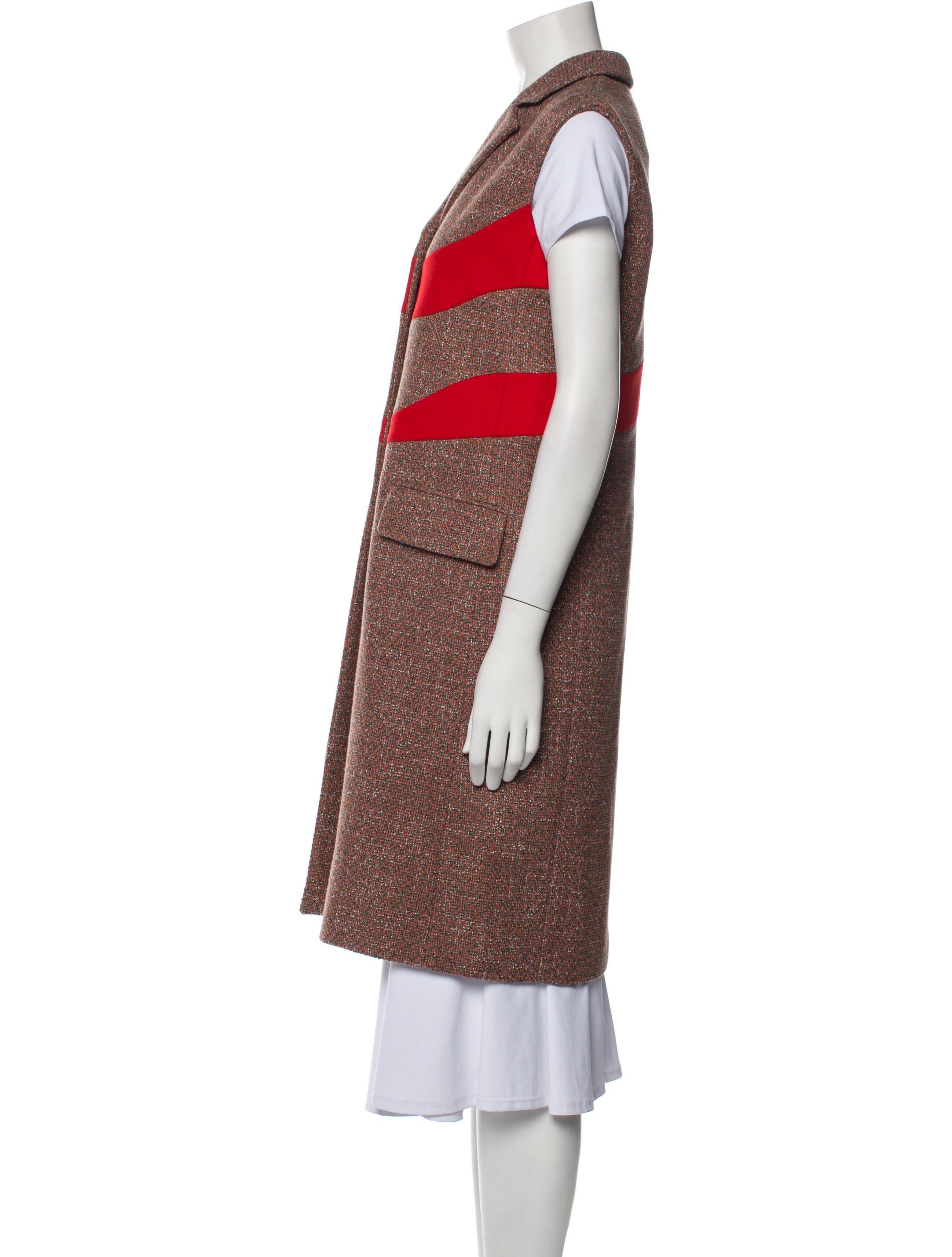 Christian Dior Striped Vest w/ Tags - Red Jackets, Clothing - CHR311334 ...