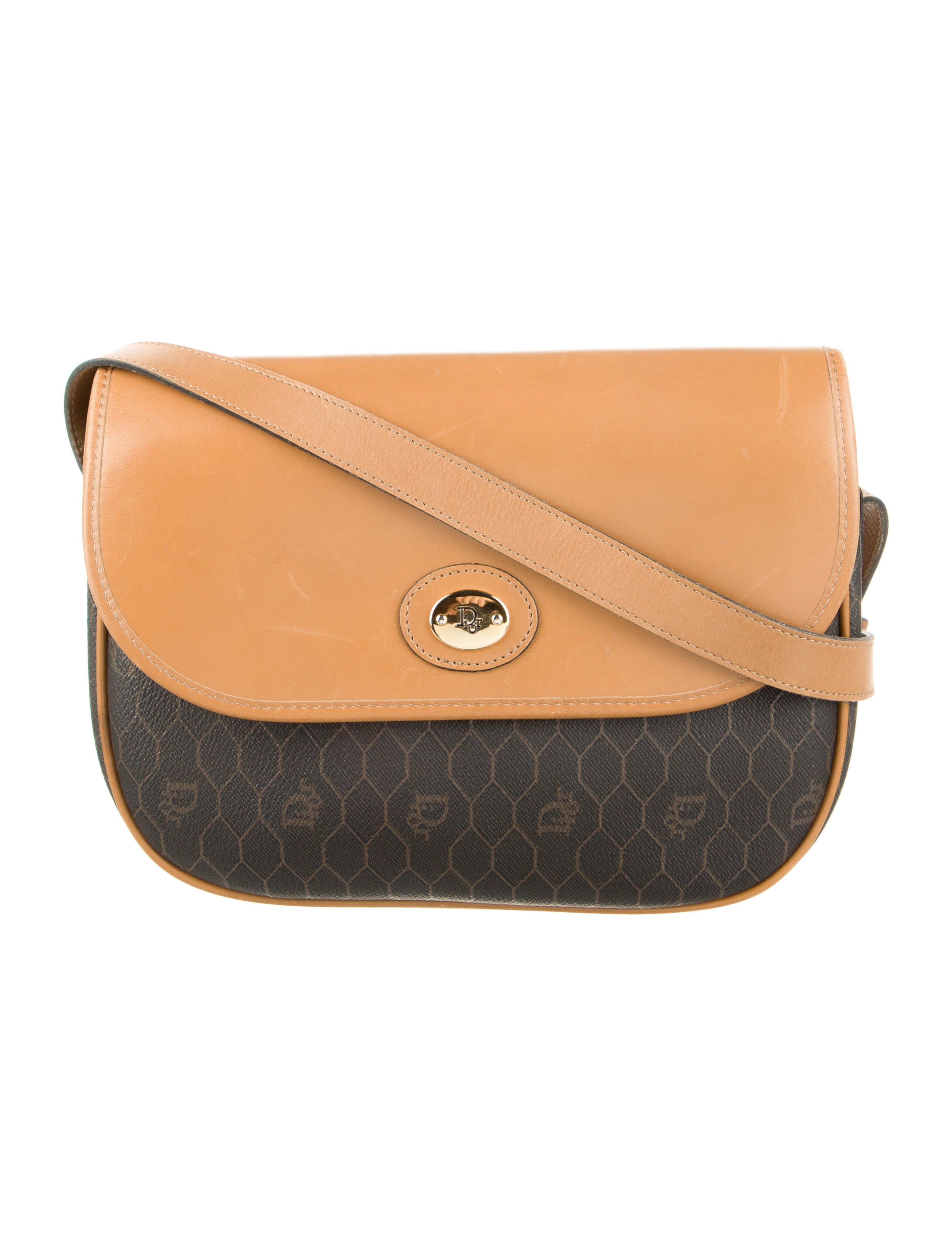 Christian Dior Diorama Flap Bag Black Crossbody Bags, Handbags CHR100857 The RealReal