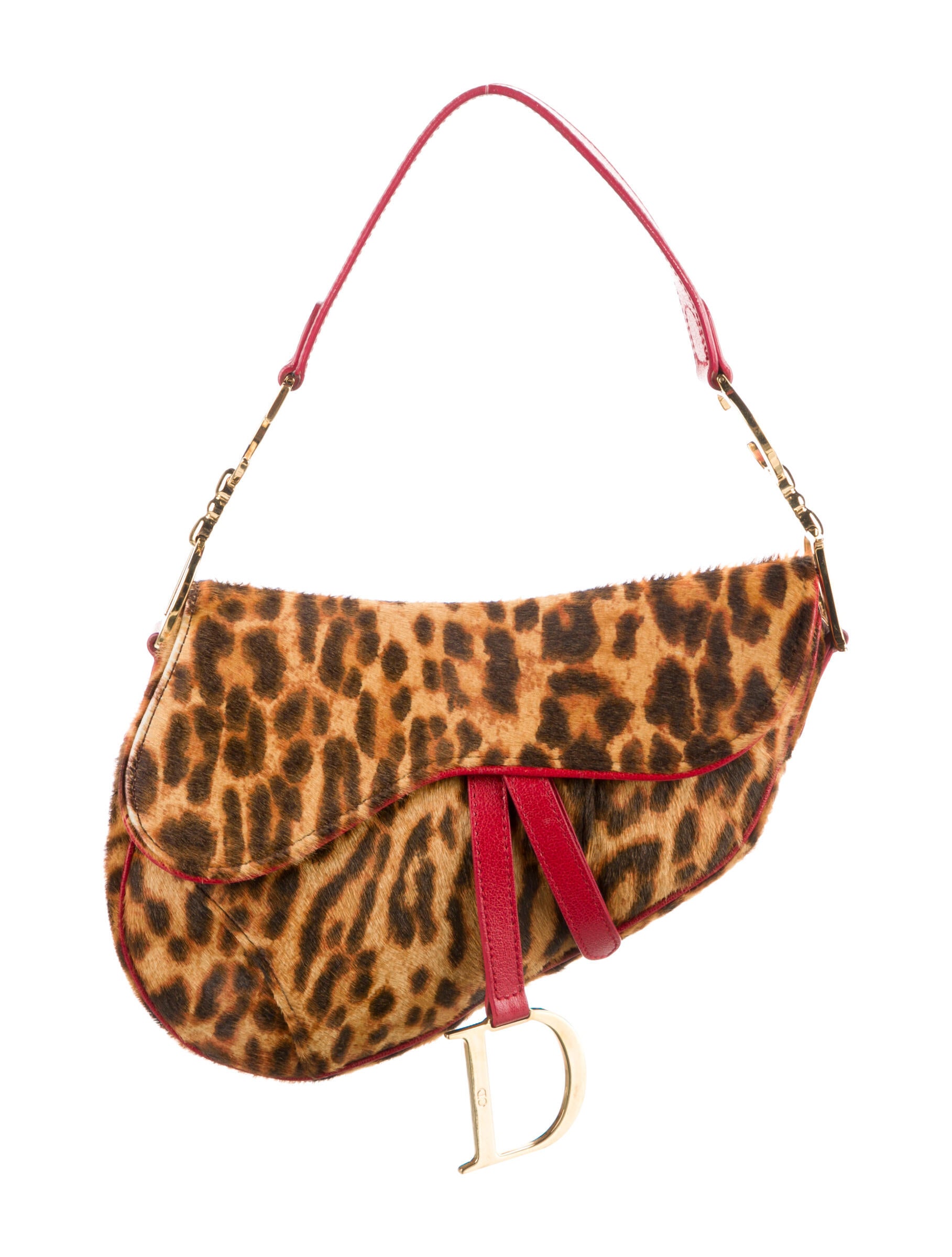 Christian Dior 2018 Embroidered Medium Saddle Bag w/ Tags Blue